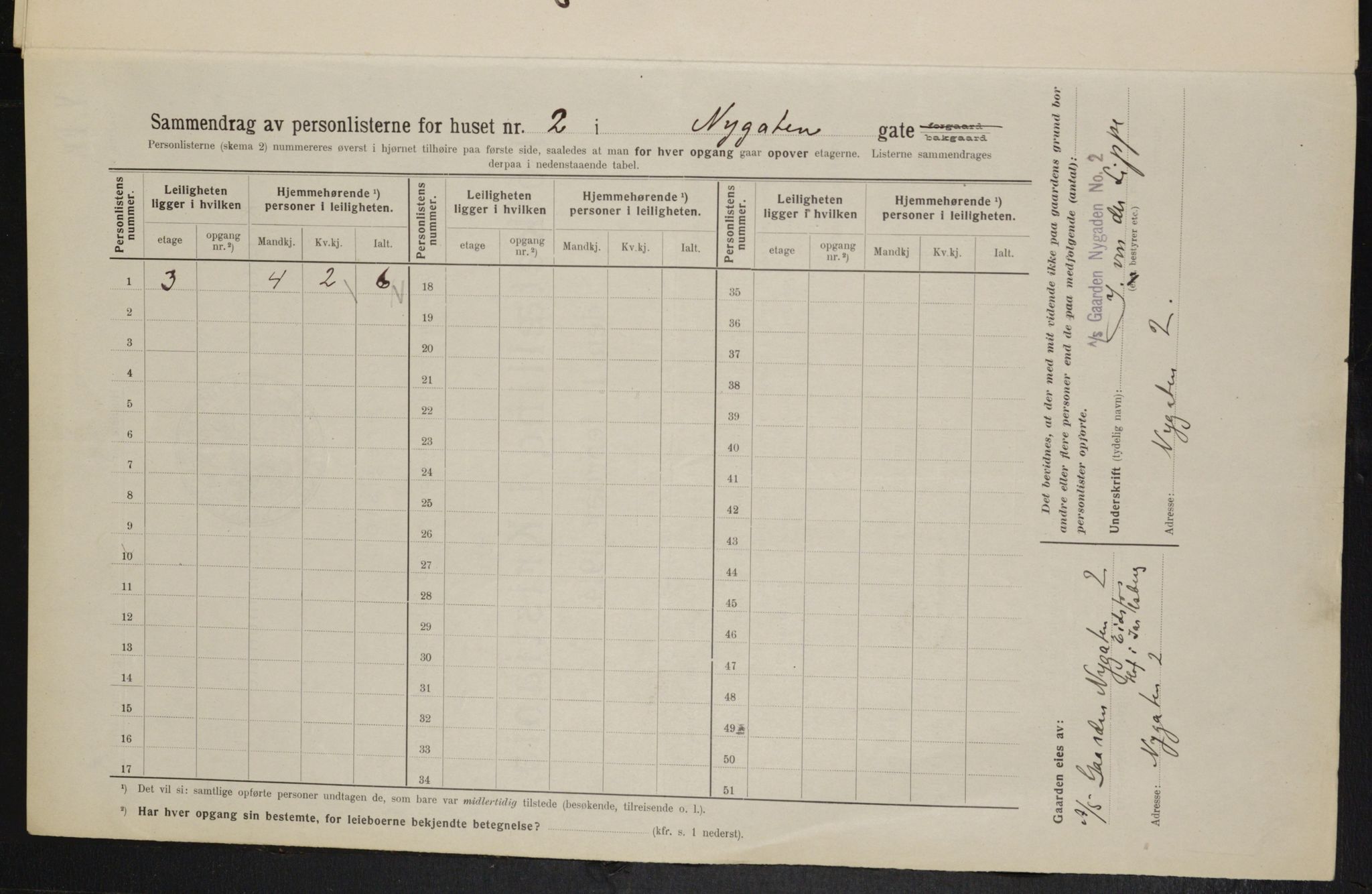 OBA, Kommunal folketelling 1.2.1914 for Kristiania, 1914, s. 73918