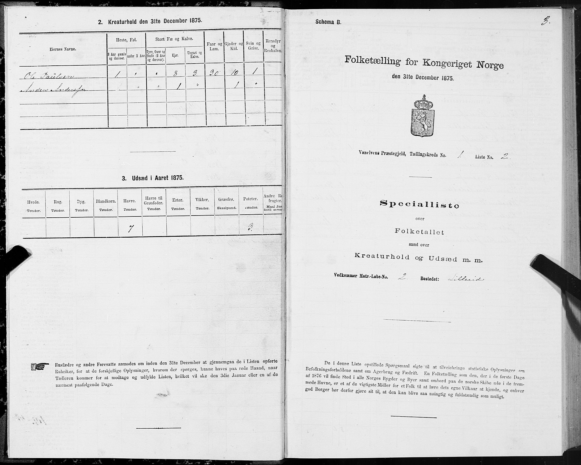 SAT, Folketelling 1875 for 1511P Vanylven prestegjeld, 1875, s. 1003