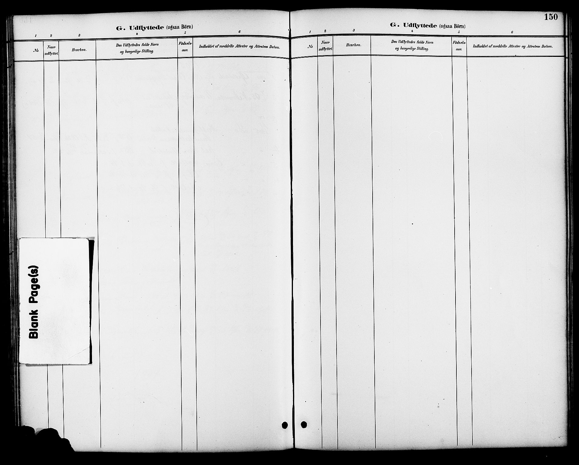 Åmli sokneprestkontor, AV/SAK-1111-0050/F/Fb/Fbb/L0002: Klokkerbok nr. B 2, 1890-1905, s. 150