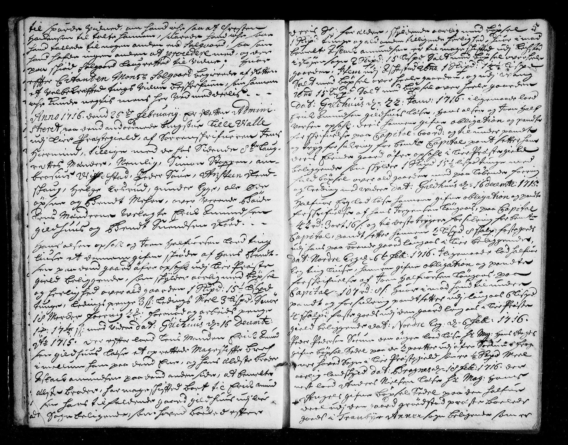 Lier, Røyken og Hurum sorenskriveri, AV/SAKO-A-89/F/Fa/L0044: Tingbok, 1716-1721, s. 5