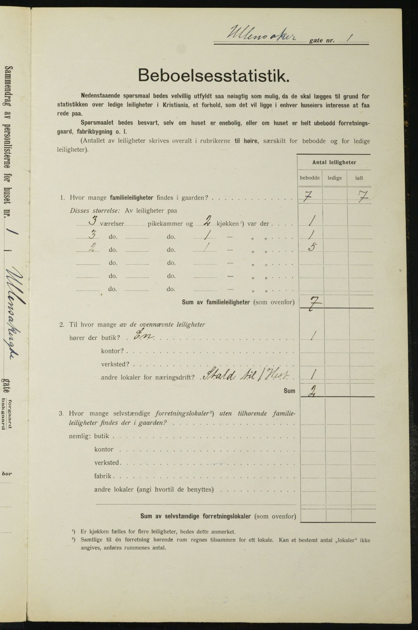 OBA, Kommunal folketelling 1.2.1912 for Kristiania, 1912, s. 118714