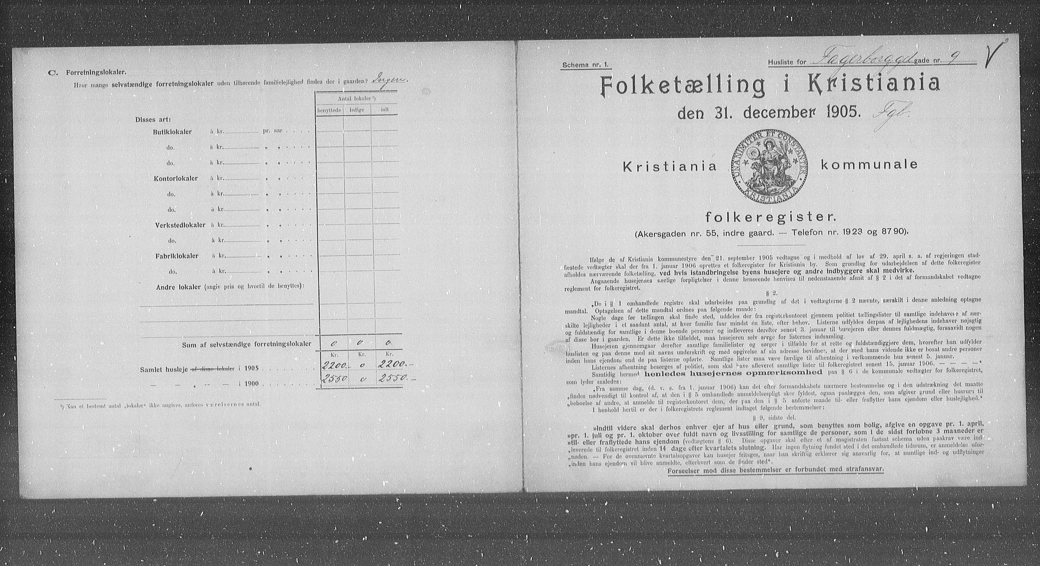 OBA, Kommunal folketelling 31.12.1905 for Kristiania kjøpstad, 1905, s. 11880