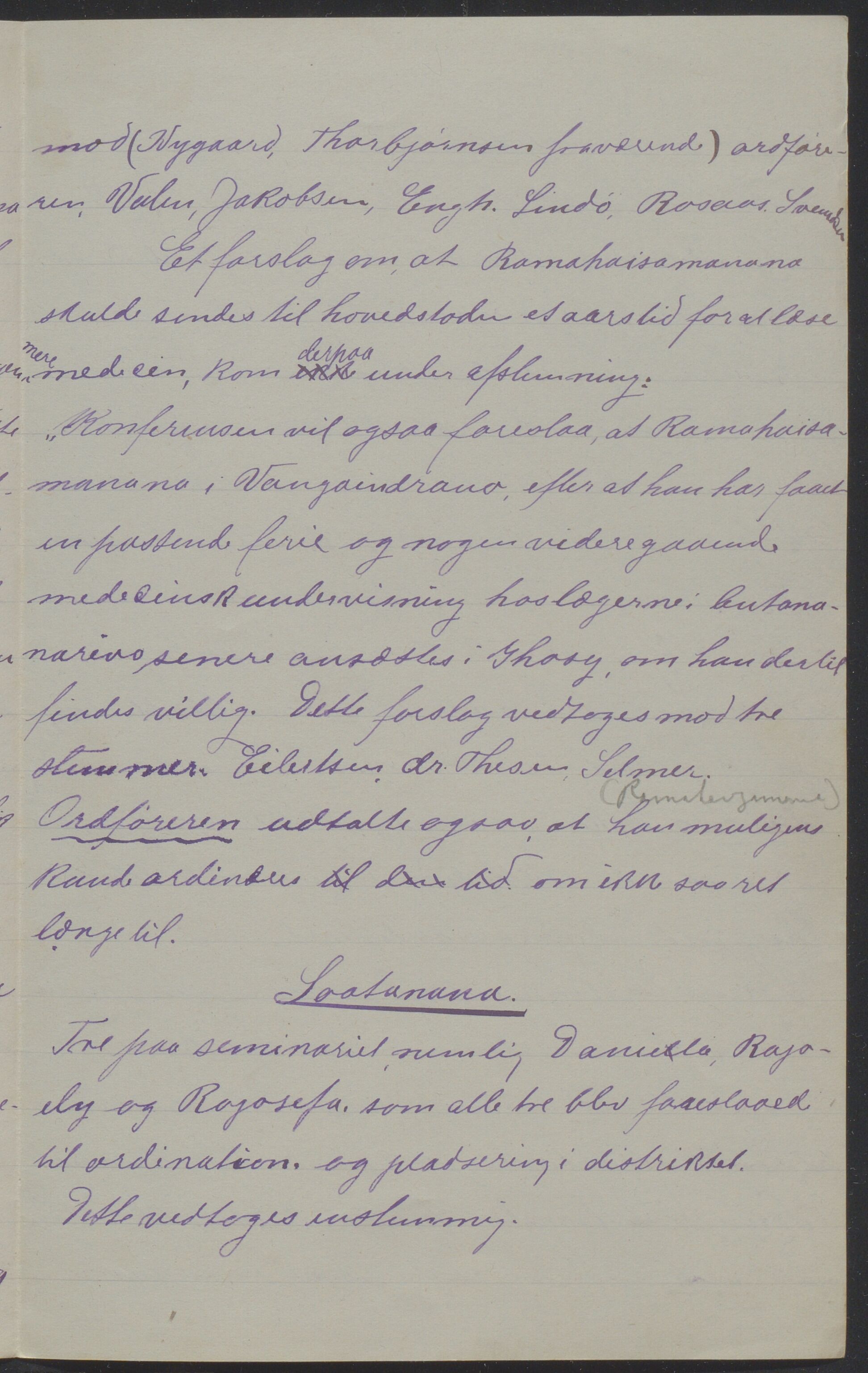 Det Norske Misjonsselskap - hovedadministrasjonen, VID/MA-A-1045/D/Da/Daa/L0039/0007: Konferansereferat og årsberetninger / Konferansereferat fra Madagaskar Innland., 1893