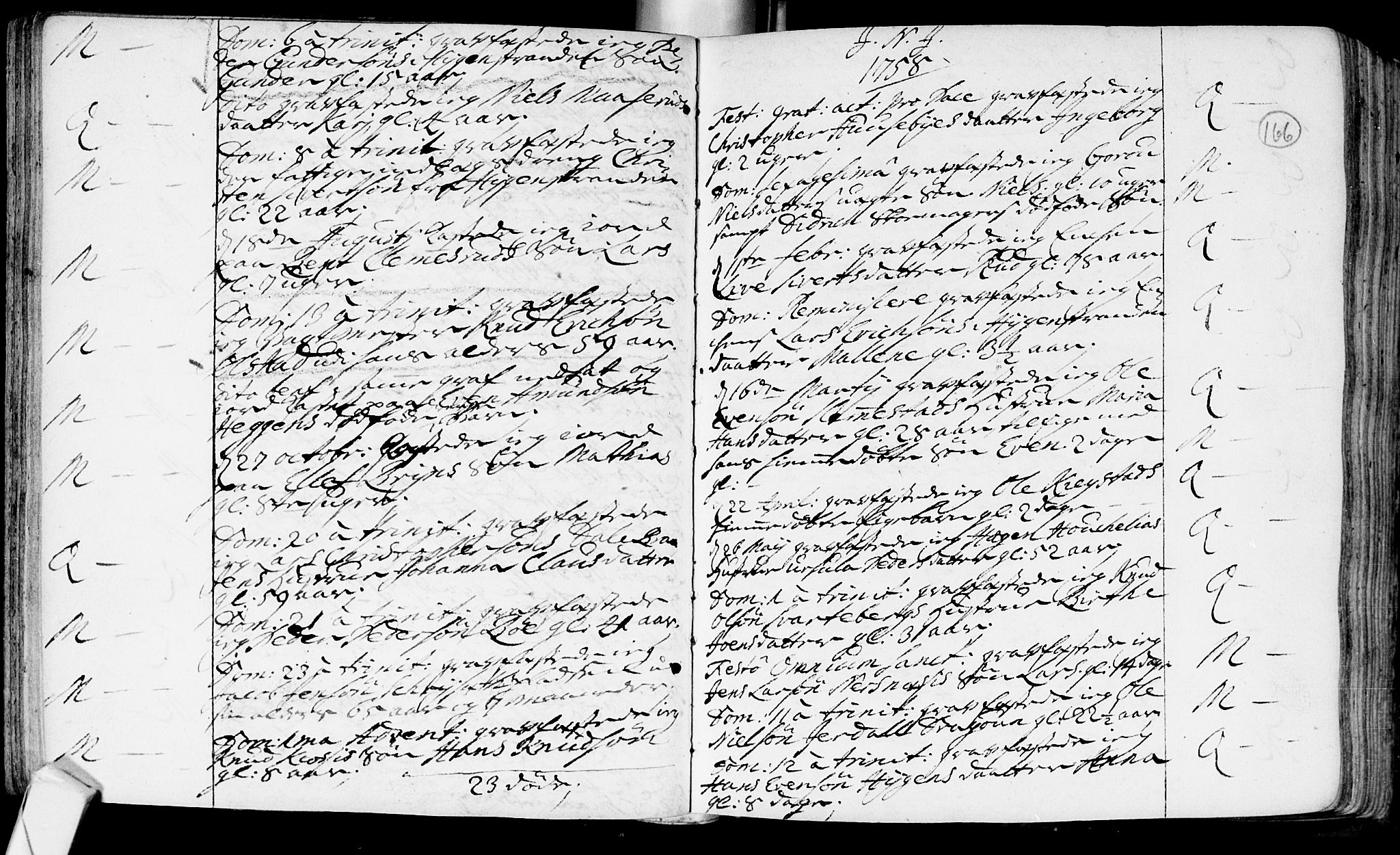 Røyken kirkebøker, SAKO/A-241/F/Fa/L0002: Ministerialbok nr. 2, 1731-1782, s. 166