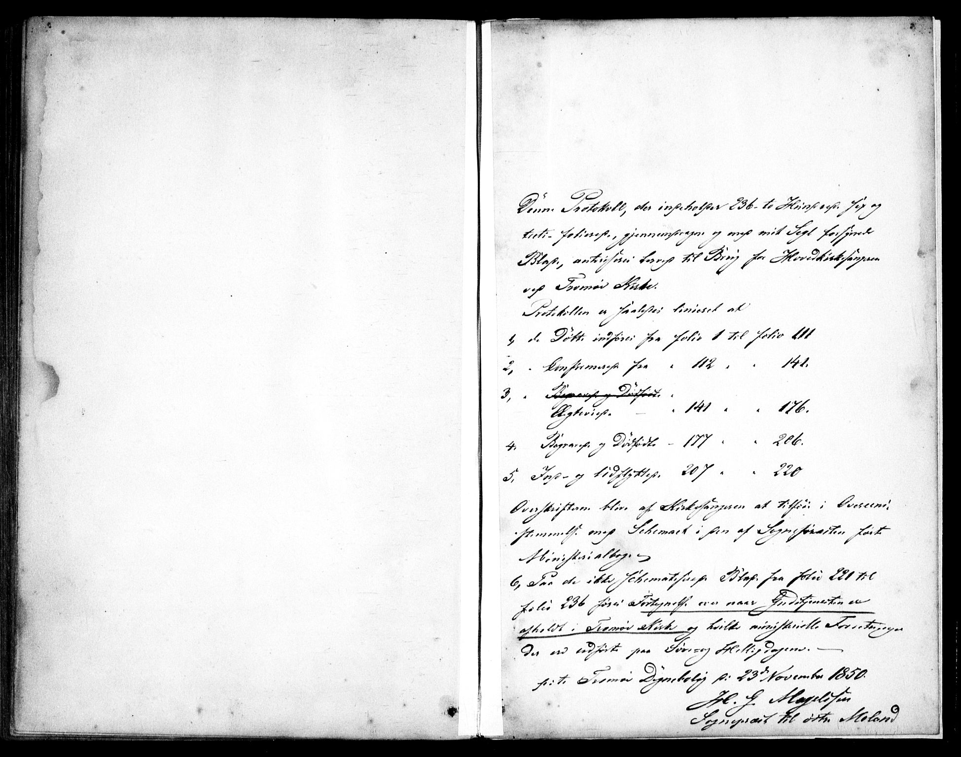 Tromøy sokneprestkontor, SAK/1111-0041/F/Fb/L0002: Klokkerbok nr. B 2, 1851-1858