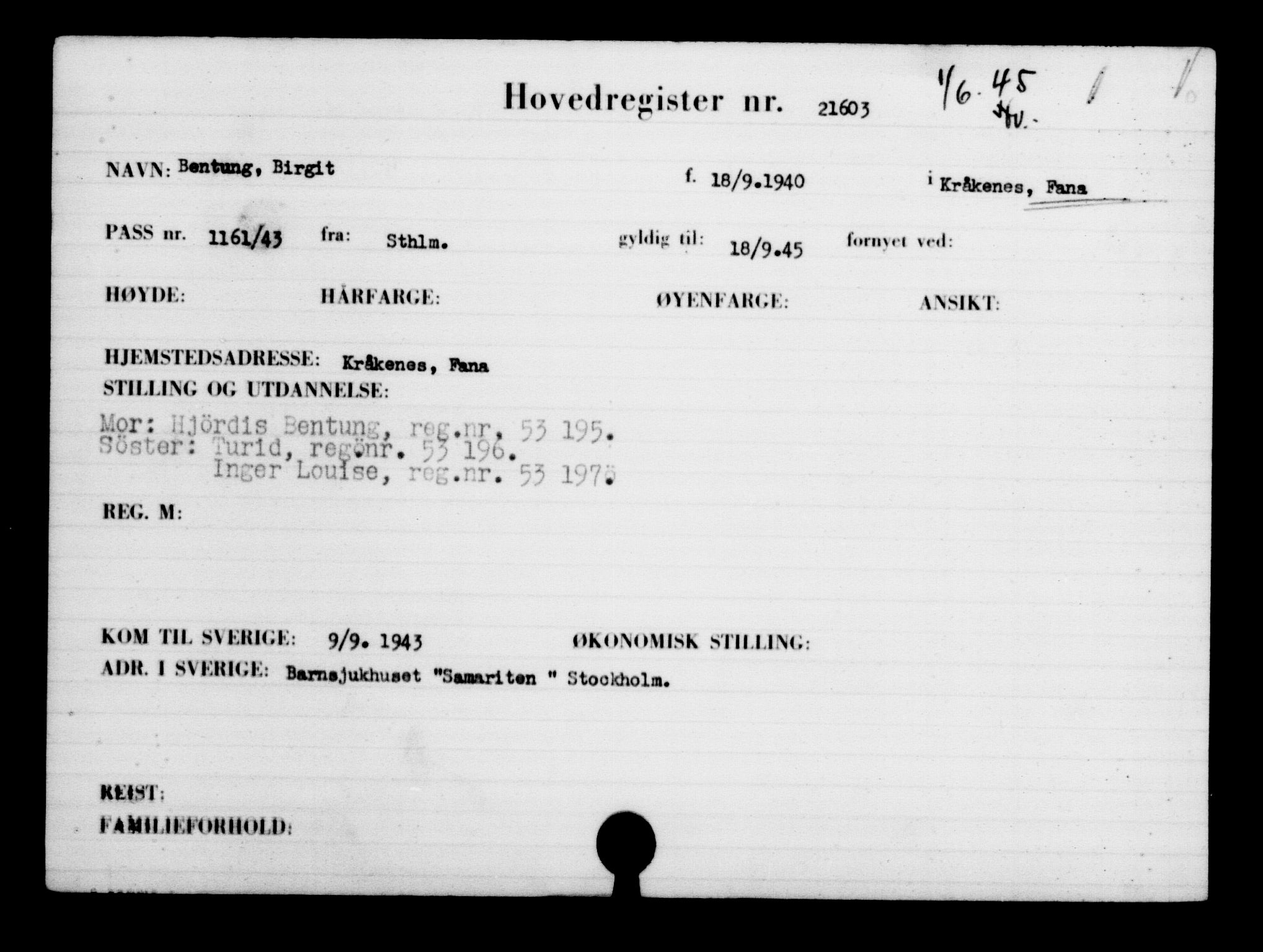 Den Kgl. Norske Legasjons Flyktningskontor, AV/RA-S-6753/V/Va/L0009: Kjesäterkartoteket.  Flyktningenr. 18502-22048, 1940-1945, s. 2627