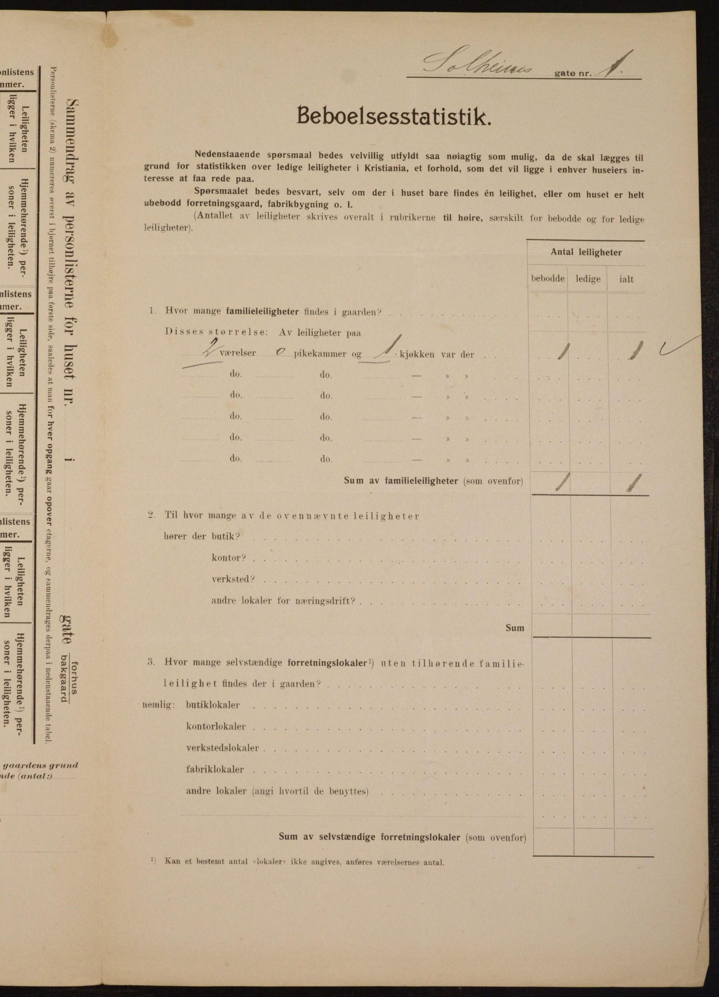 OBA, Kommunal folketelling 1.2.1910 for Kristiania, 1910, s. 94833