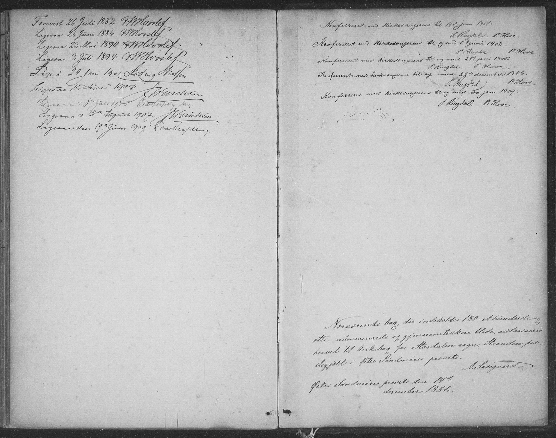 Ministerialprotokoller, klokkerbøker og fødselsregistre - Møre og Romsdal, SAT/A-1454/521/L0299: Ministerialbok nr. 521A01, 1882-1907