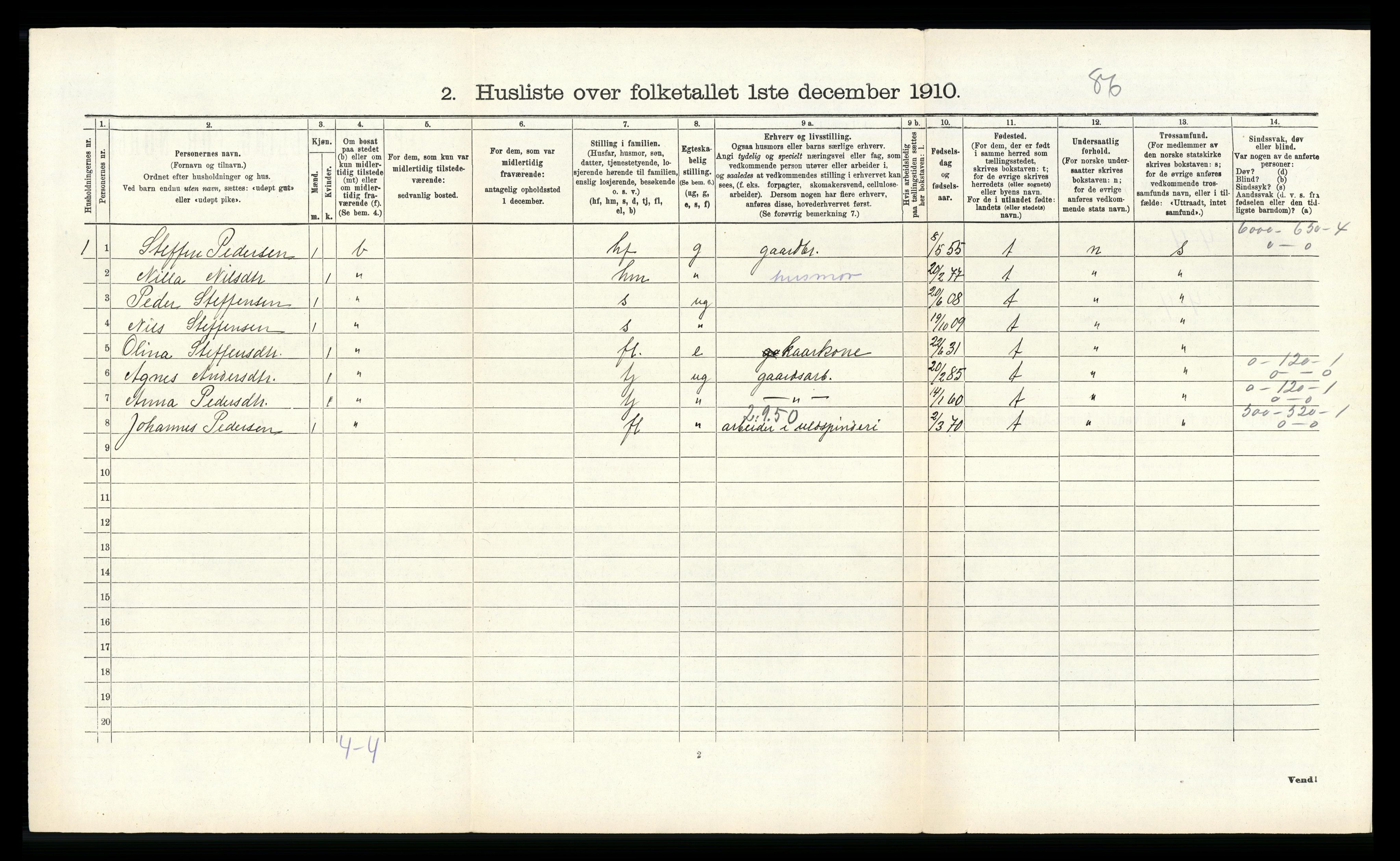 RA, Folketelling 1910 for 1254 Hamre herred, 1910, s. 661