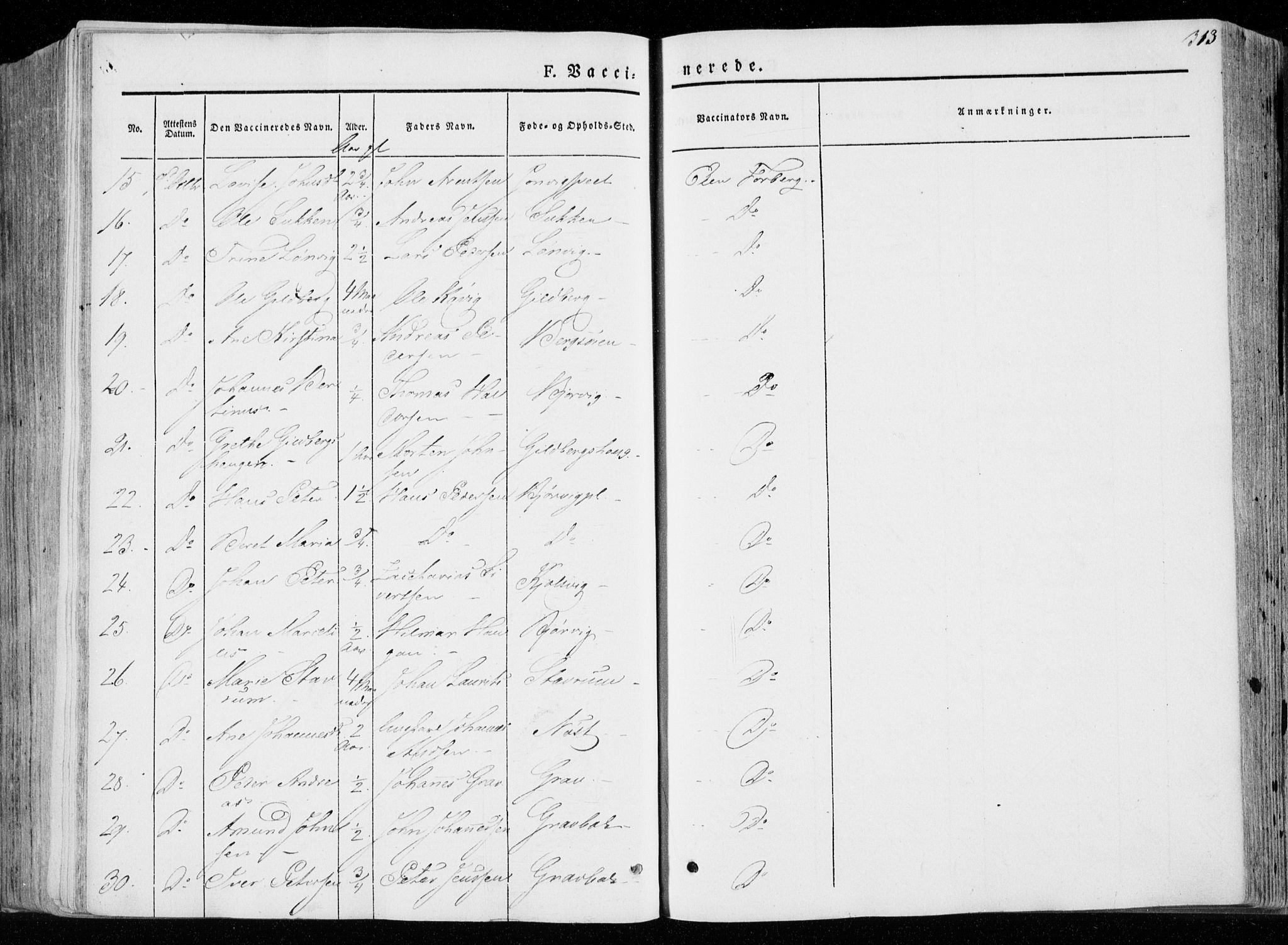 Ministerialprotokoller, klokkerbøker og fødselsregistre - Nord-Trøndelag, AV/SAT-A-1458/722/L0218: Ministerialbok nr. 722A05, 1843-1868, s. 313