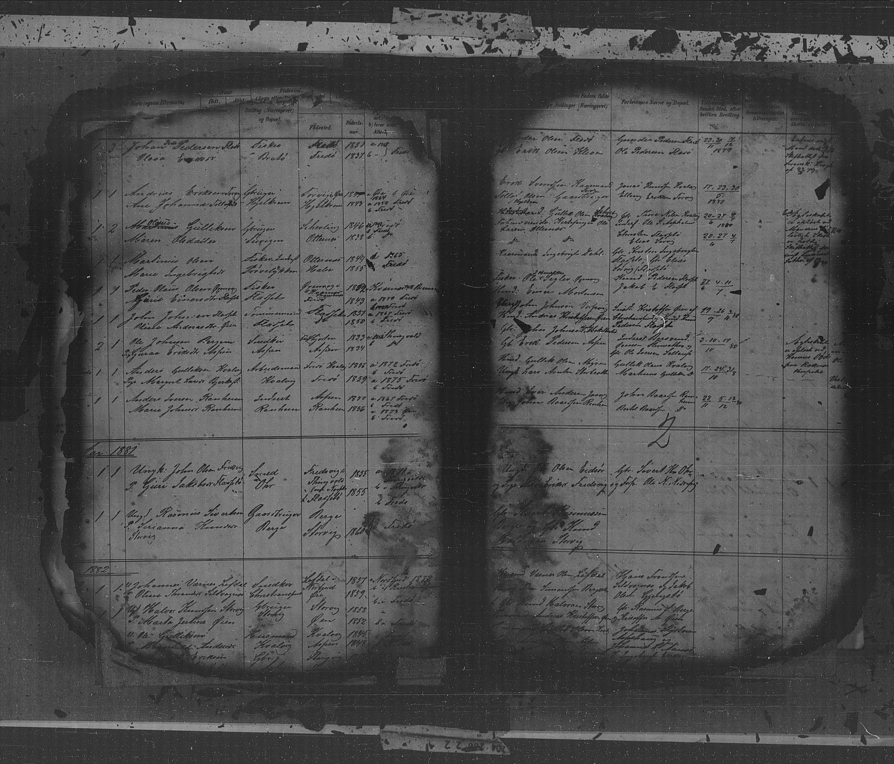 Kristiansund sokneprestkontor, AV/SAT-A-1068/1/I/I1: Klokkerbok nr. 31, 1880-1918, s. 2