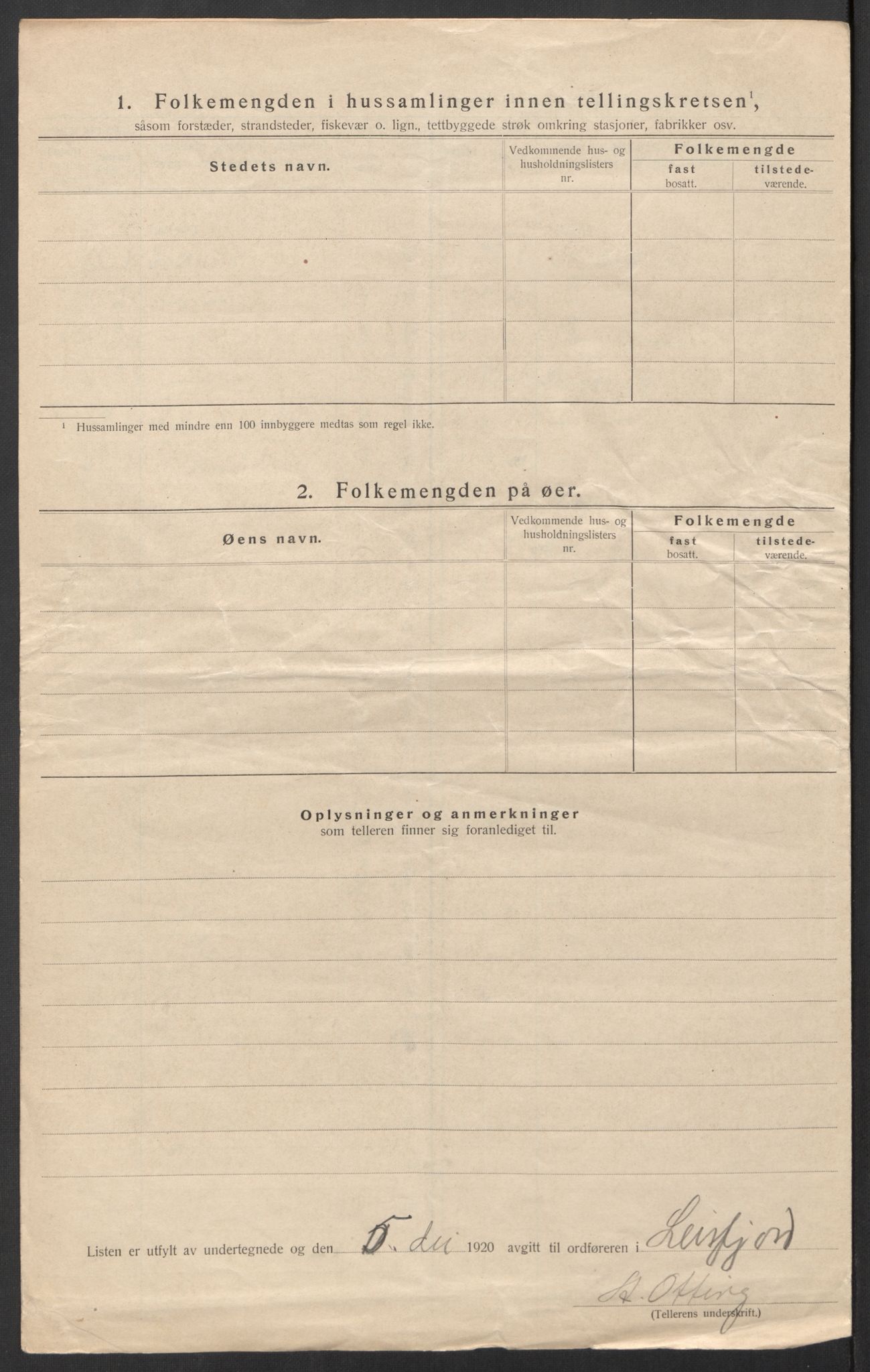 SAT, Folketelling 1920 for 1822 Leirfjord herred, 1920, s. 25