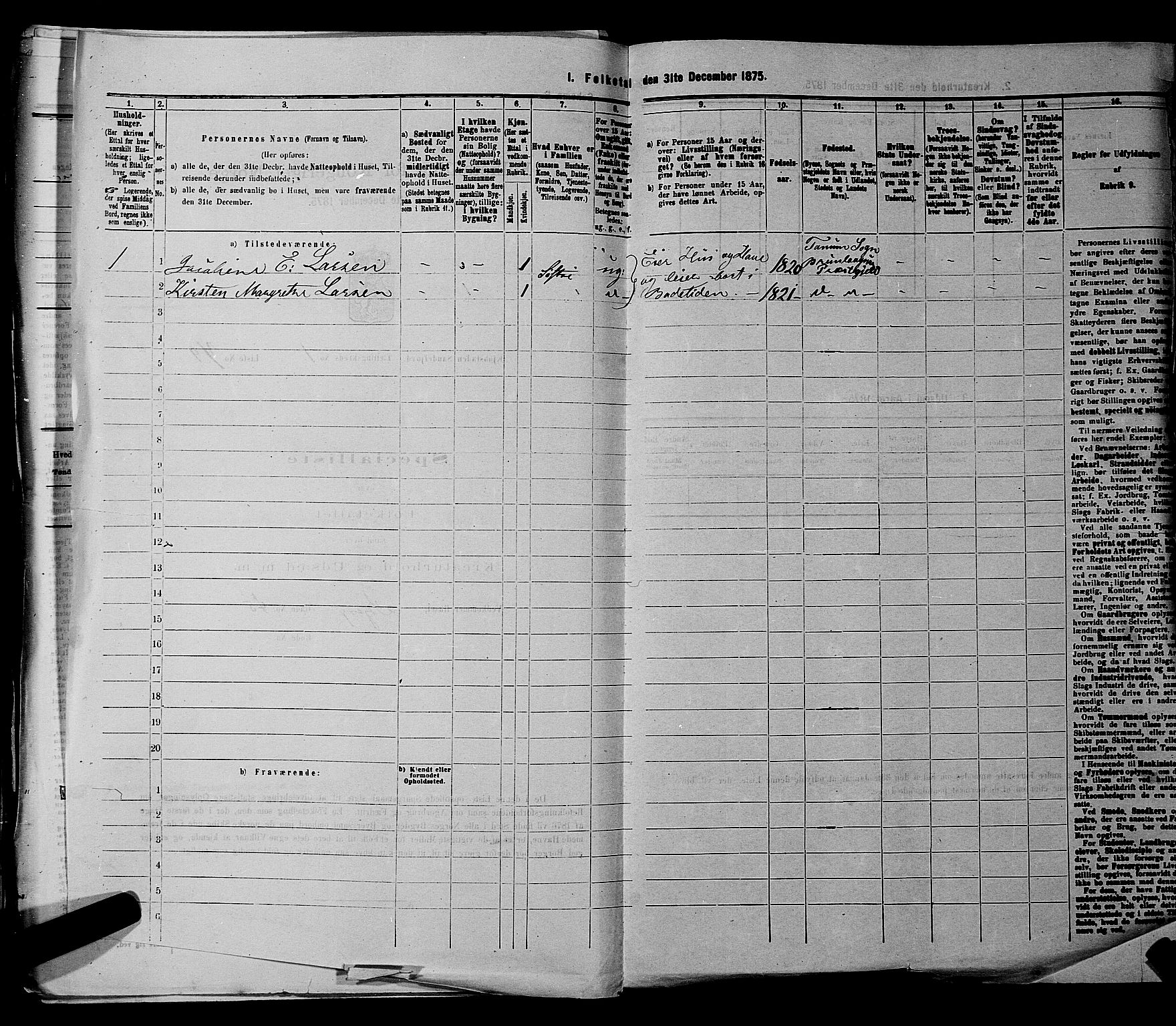 SAKO, Folketelling 1875 for 0706B Sandeherred prestegjeld, Sandefjord kjøpstad, 1875, s. 180