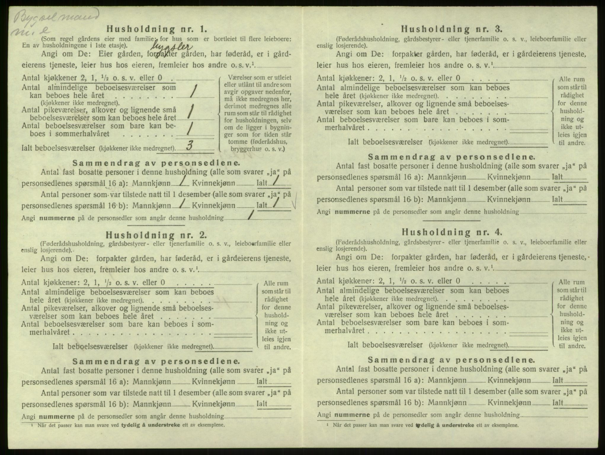 SAB, Folketelling 1920 for 1266 Masfjorden herred, 1920, s. 195