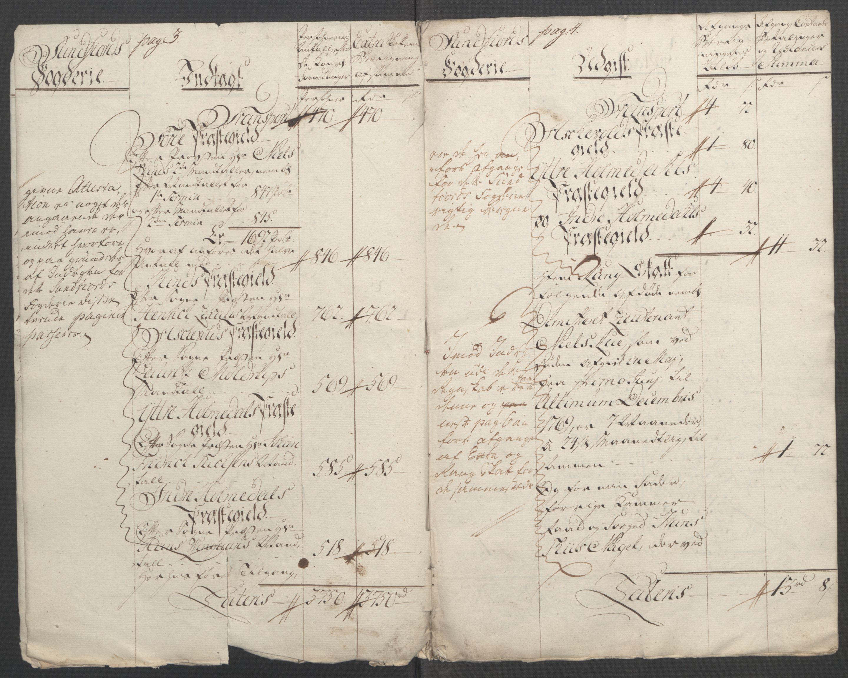 Rentekammeret inntil 1814, Reviderte regnskaper, Fogderegnskap, RA/EA-4092/R53/L3550: Ekstraskatten Sunn- og Nordfjord, 1762-1771, s. 240