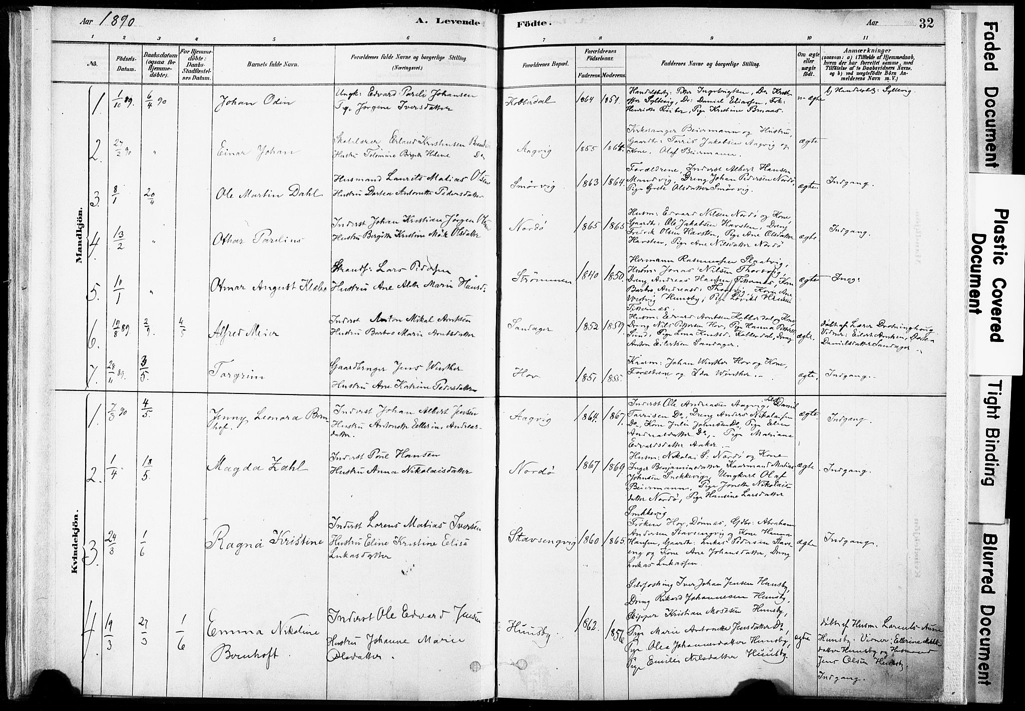 Ministerialprotokoller, klokkerbøker og fødselsregistre - Nordland, AV/SAT-A-1459/835/L0525: Ministerialbok nr. 835A03I, 1881-1910, s. 32