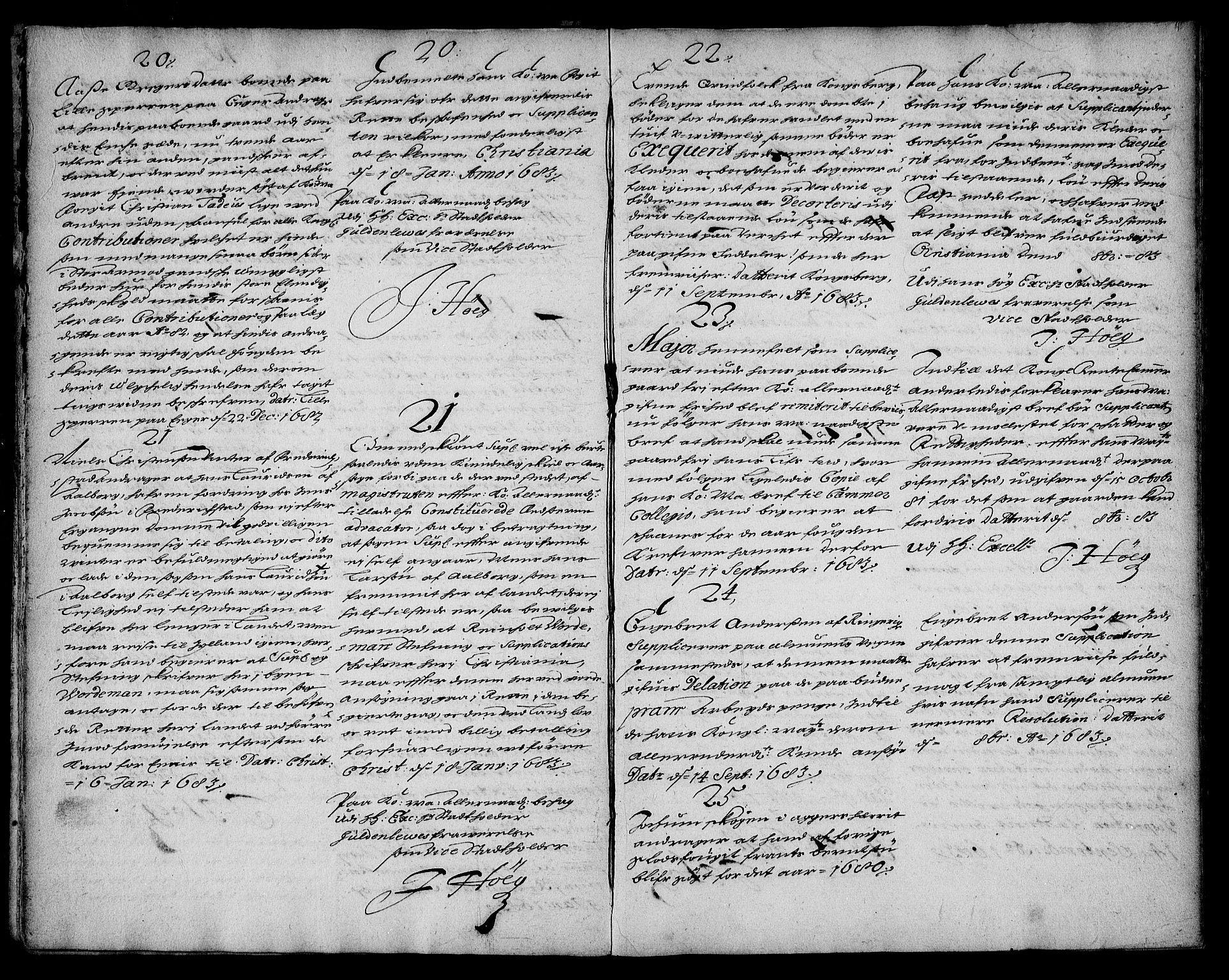 Stattholderembetet 1572-1771, AV/RA-EA-2870/Ae/L0001: Supplikasjons- og resolusjonsprotokoll, 1683-1684