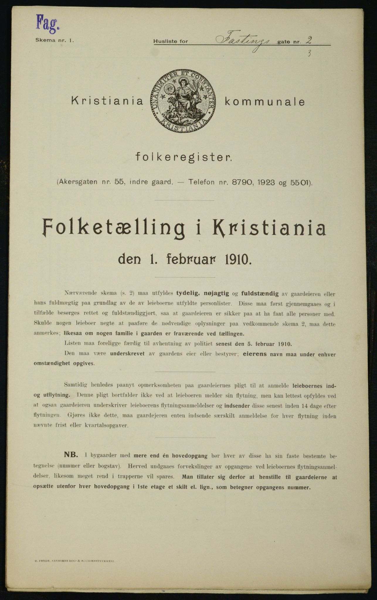 OBA, Kommunal folketelling 1.2.1910 for Kristiania, 1910, s. 22183