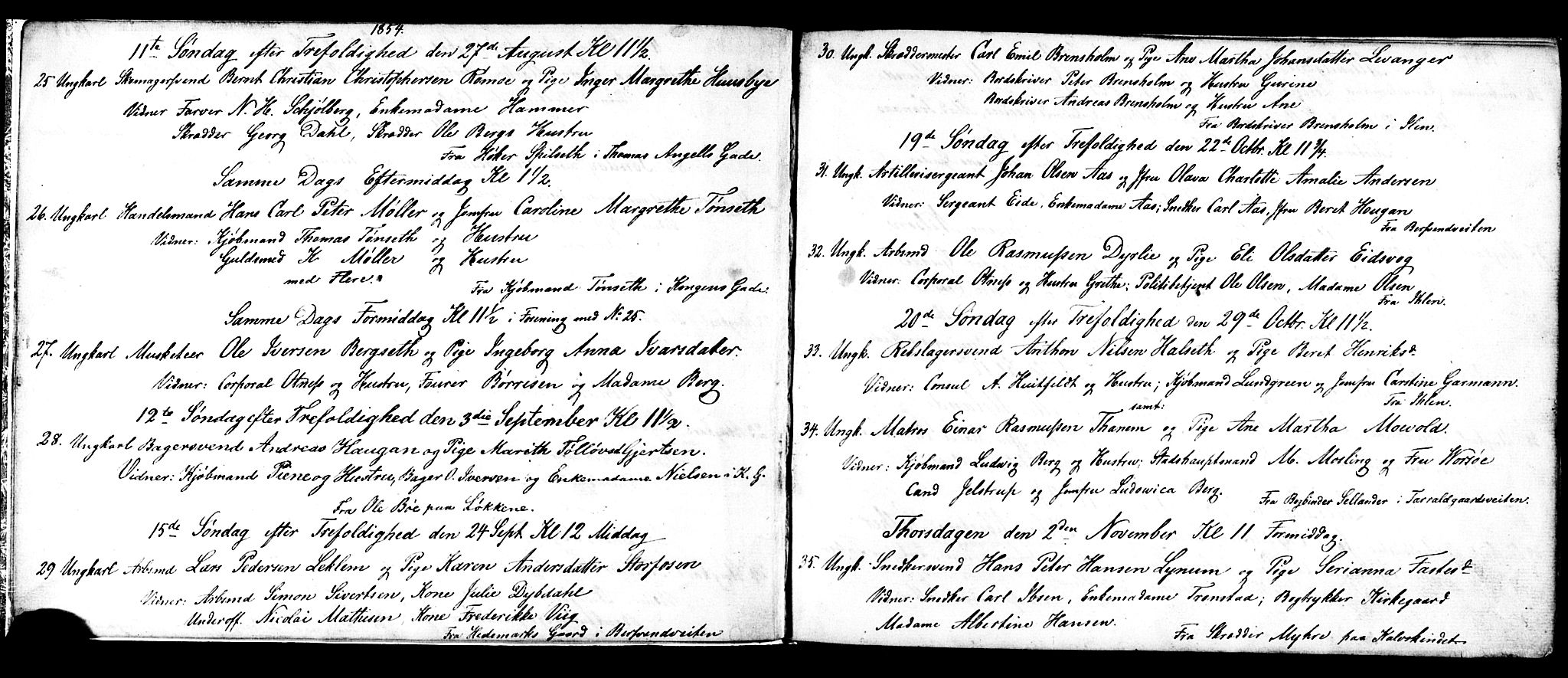 Ministerialprotokoller, klokkerbøker og fødselsregistre - Sør-Trøndelag, AV/SAT-A-1456/601/L0089: Klokkerbok nr. 601C07, 1854-1877