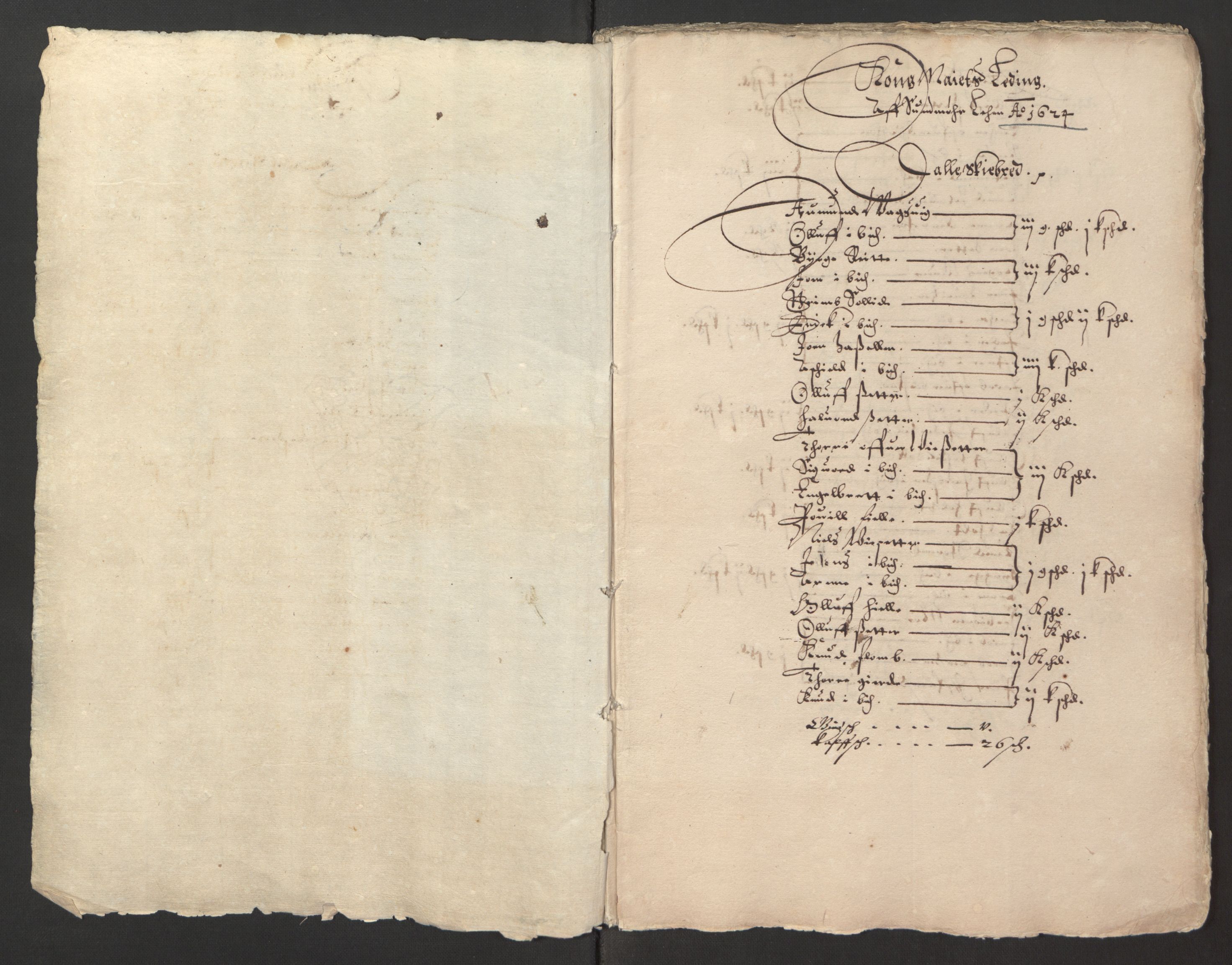 Stattholderembetet 1572-1771, RA/EA-2870/Ek/L0003/0001: Jordebøker til utlikning av garnisonsskatt 1624-1626: / Jordebøker for Bergenhus len, 1624-1625, s. 292