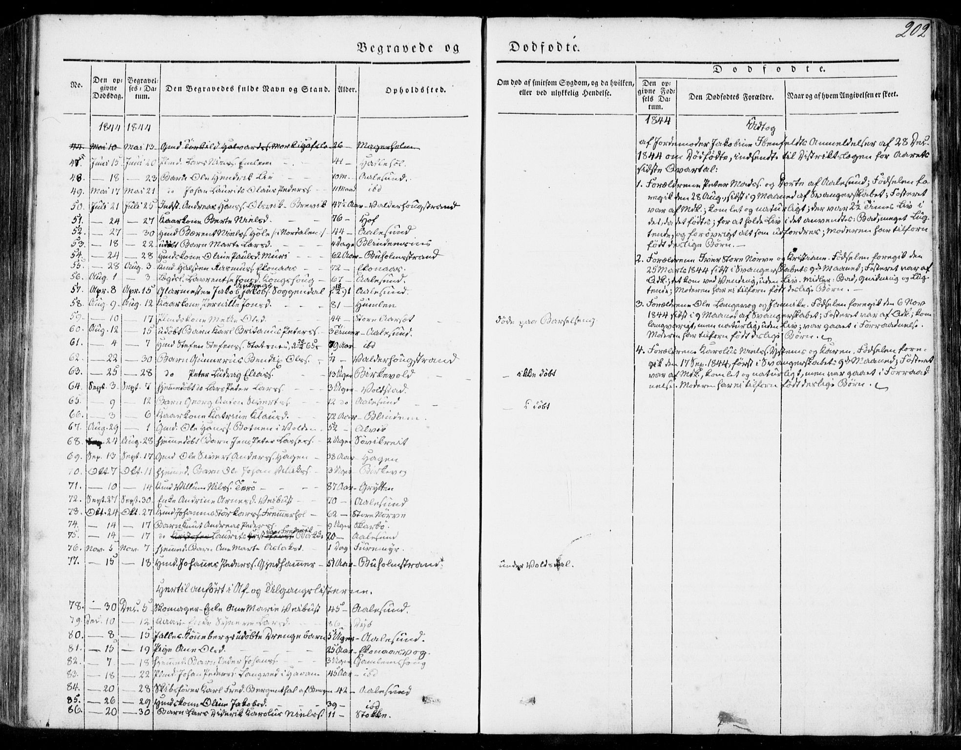 Ministerialprotokoller, klokkerbøker og fødselsregistre - Møre og Romsdal, SAT/A-1454/528/L0396: Ministerialbok nr. 528A07, 1839-1847, s. 202