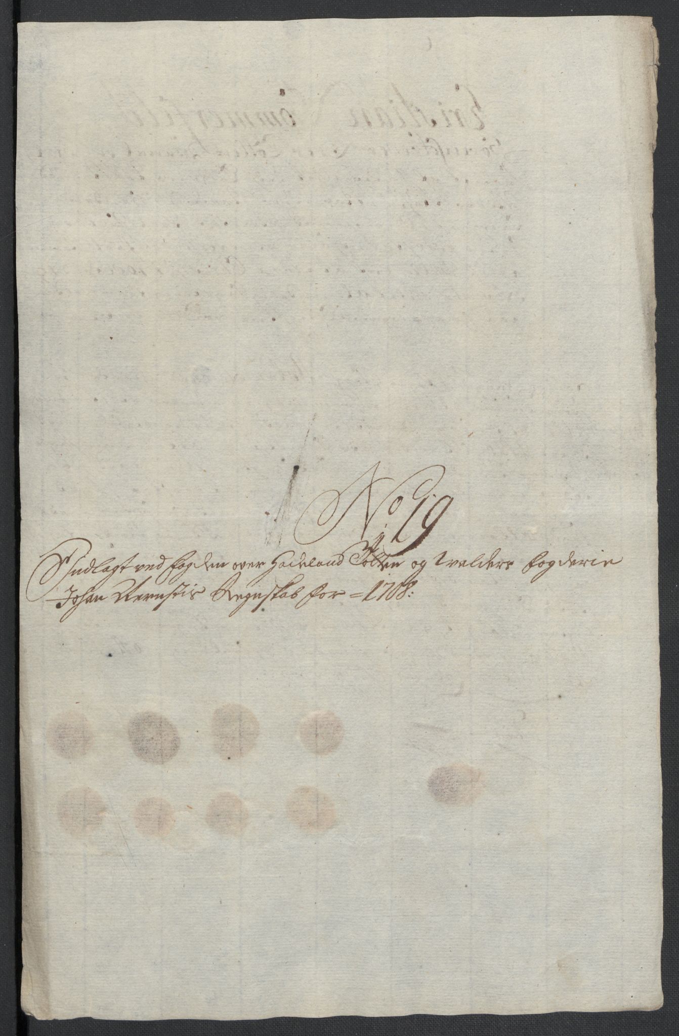 Rentekammeret inntil 1814, Reviderte regnskaper, Fogderegnskap, AV/RA-EA-4092/R18/L1305: Fogderegnskap Hadeland, Toten og Valdres, 1707-1708, s. 540