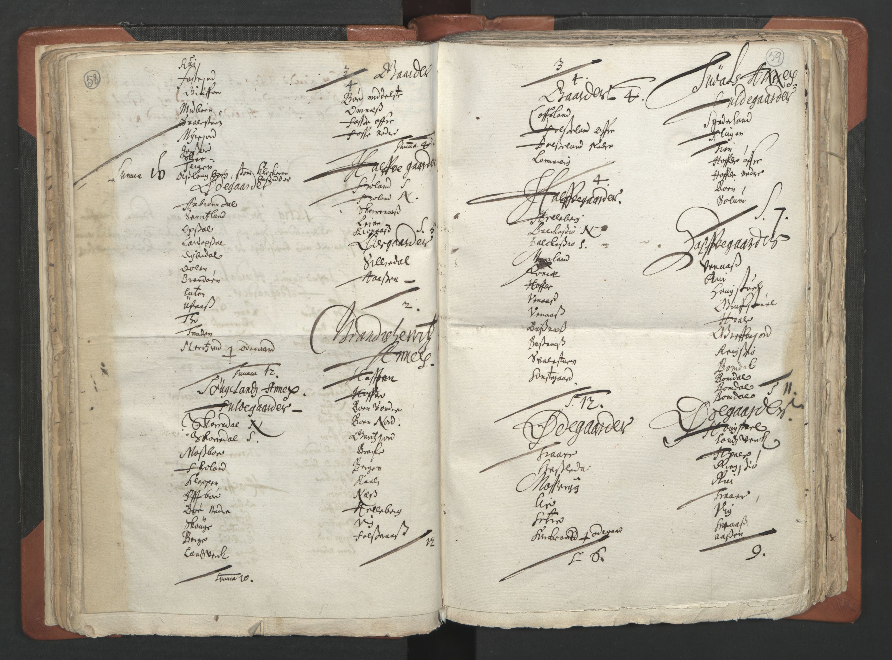 RA, Sogneprestenes manntall 1664-1666, nr. 12: Øvre Telemark prosti, Nedre Telemark prosti og Bamble prosti, 1664-1666, s. 58-59