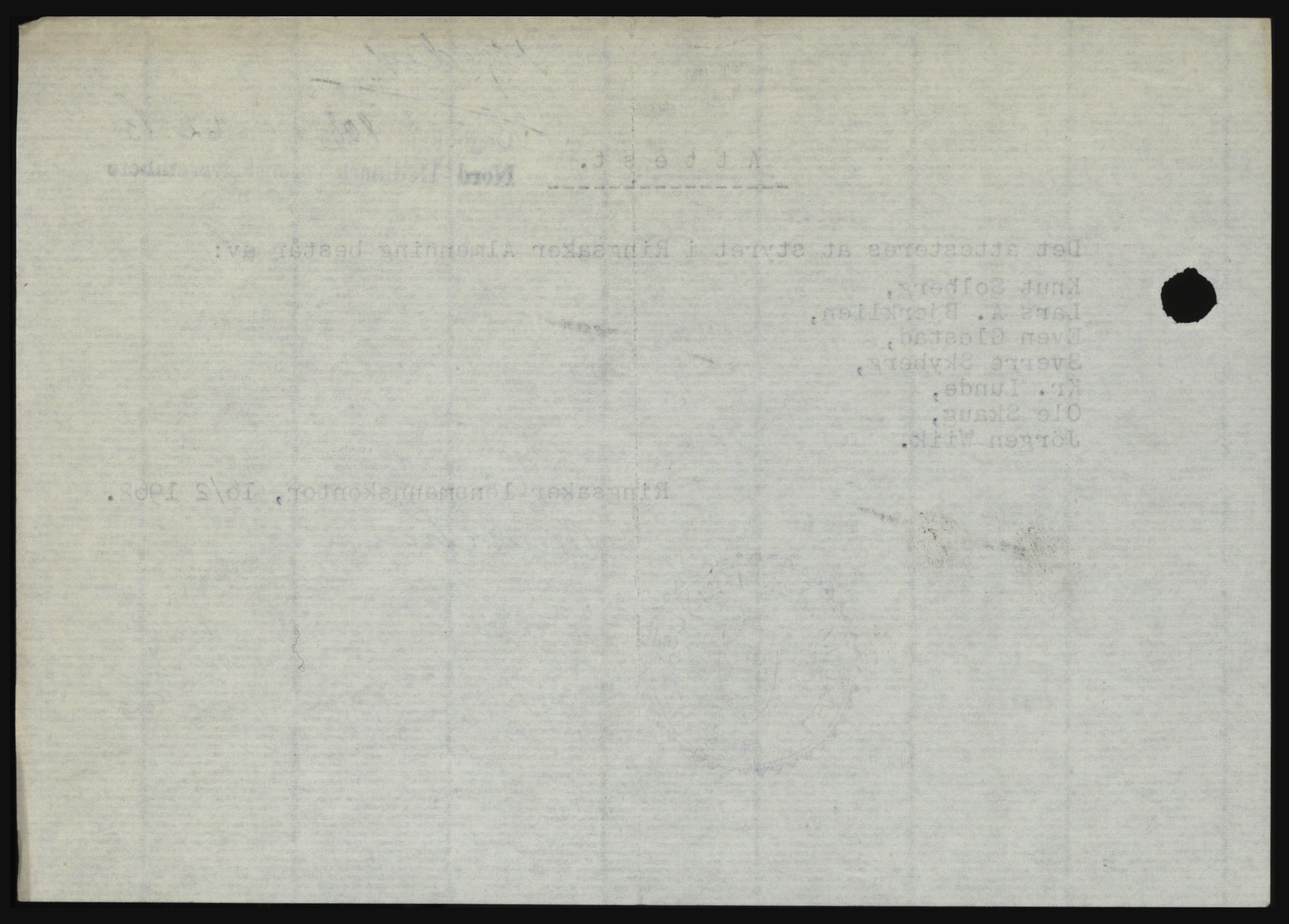 Nord-Hedmark sorenskriveri, SAH/TING-012/H/Hc/L0016: Pantebok nr. 16, 1962-1962, Dagboknr: 808/1962