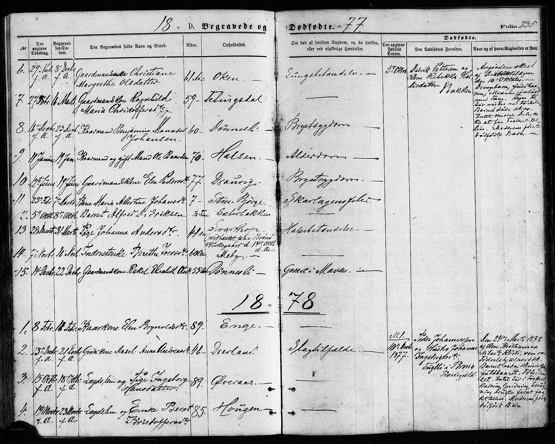 Ministerialprotokoller, klokkerbøker og fødselsregistre - Nordland, AV/SAT-A-1459/814/L0225: Ministerialbok nr. 814A06, 1875-1885, s. 235