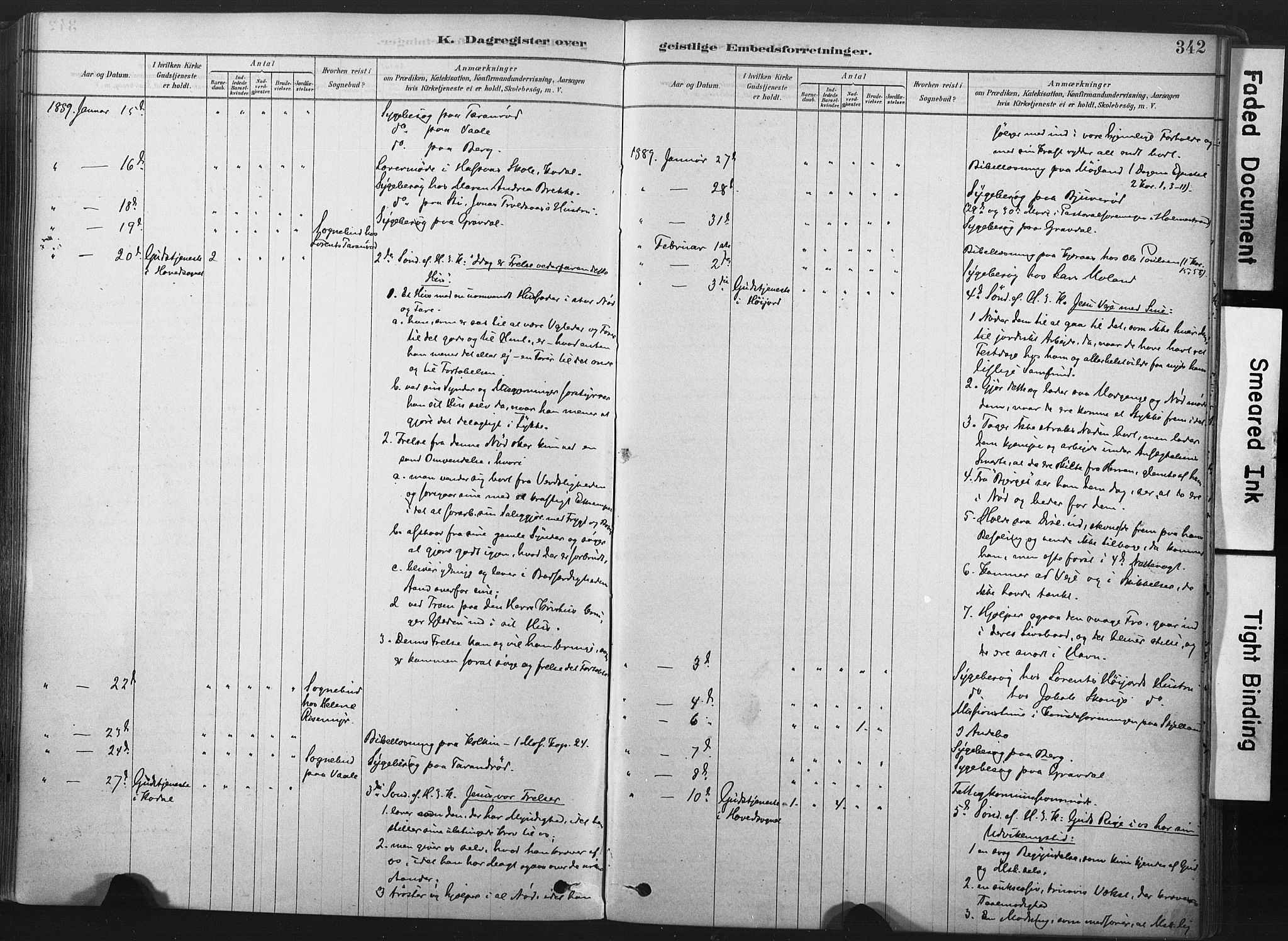 Andebu kirkebøker, AV/SAKO-A-336/F/Fa/L0007: Ministerialbok nr. I 7, 1878-1899, s. 342