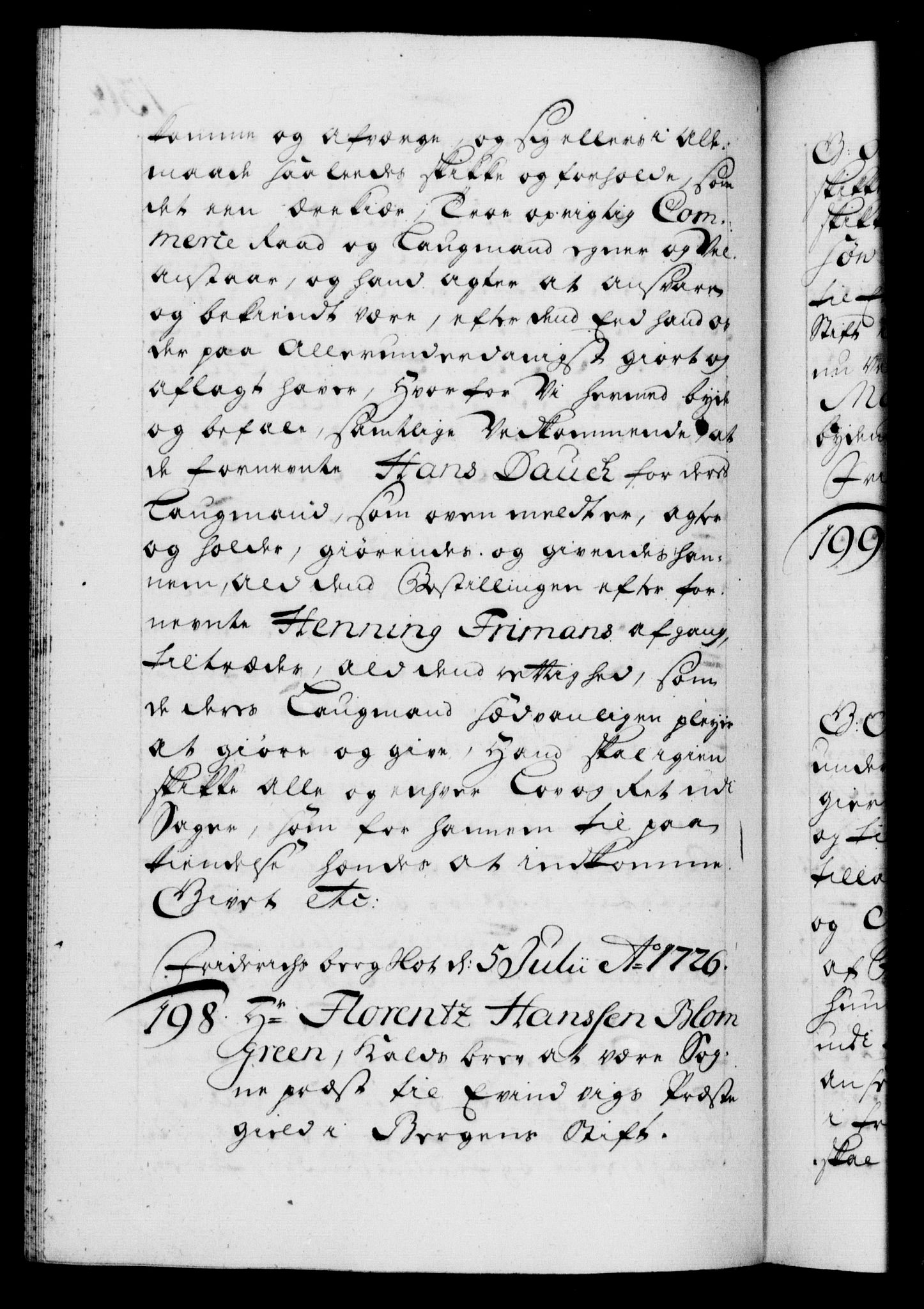 Danske Kanselli 1572-1799, AV/RA-EA-3023/F/Fc/Fca/Fcaa/L0025: Norske registre, 1726-1728, s. 136b