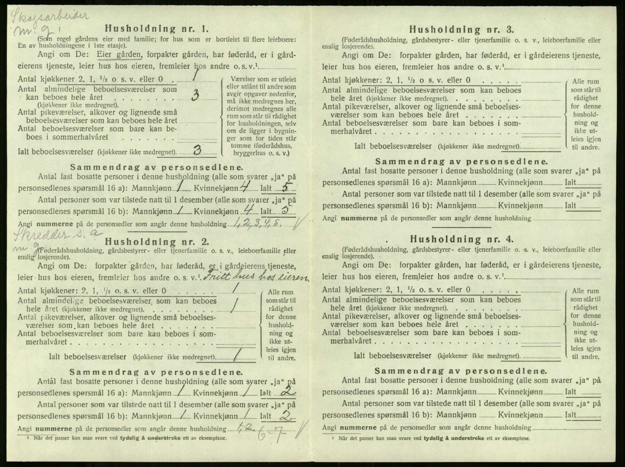 SAKO, Folketelling 1920 for 0719 Andebu herred, 1920, s. 1054