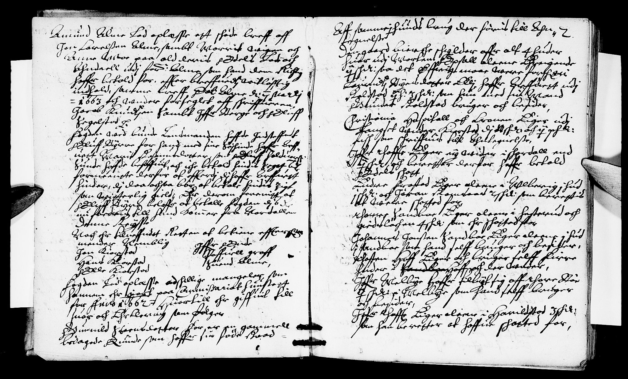 Sorenskriverier i Gudbrandsdalen, SAH/TING-036/G/Gb/Gba/L0002: Tingbok - Nord-Gudbrandsdal, 1663, s. 1b-2a