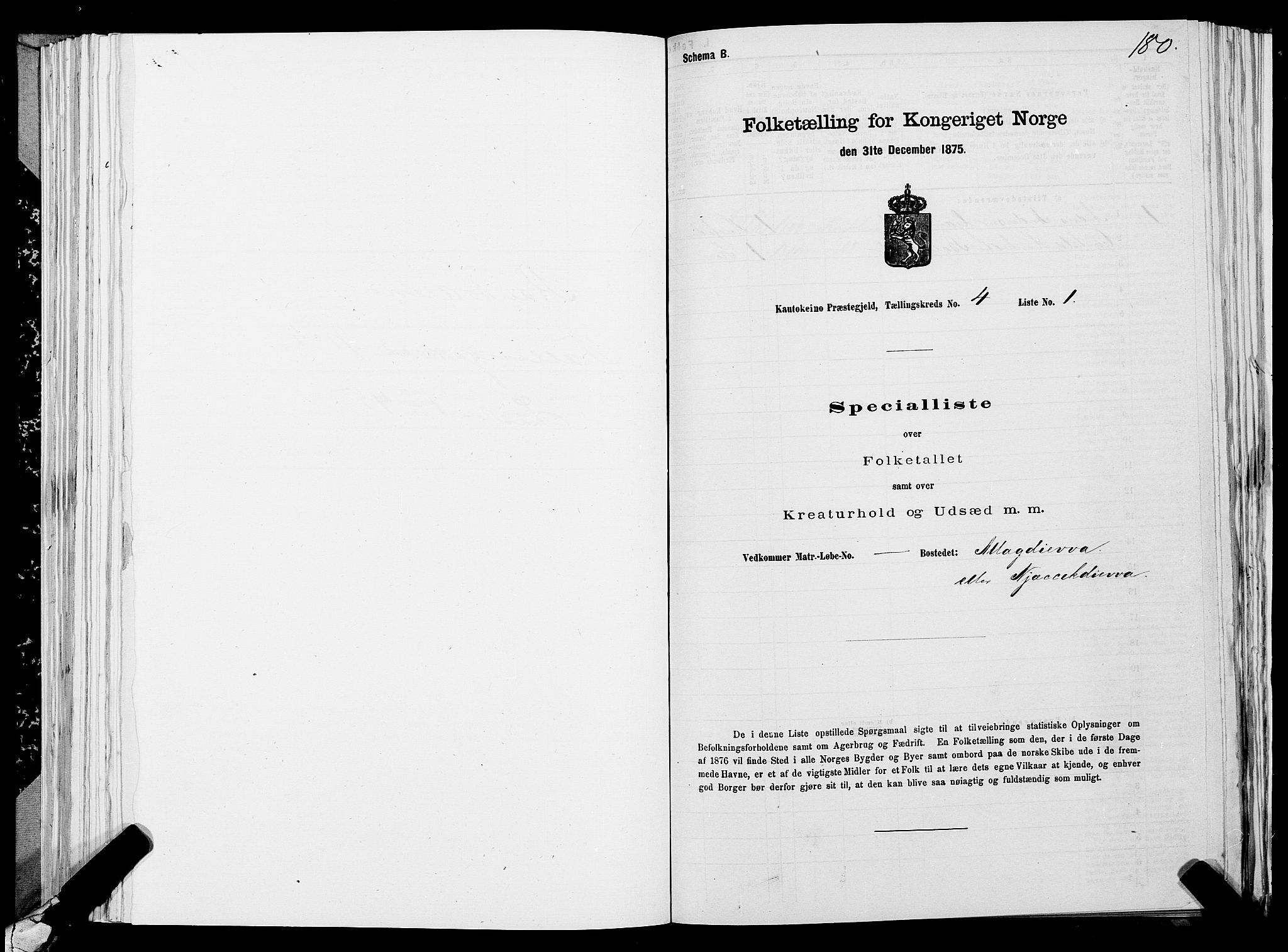 SATØ, Folketelling 1875 for 2011P Kautokeino prestegjeld, 1875, s. 1180