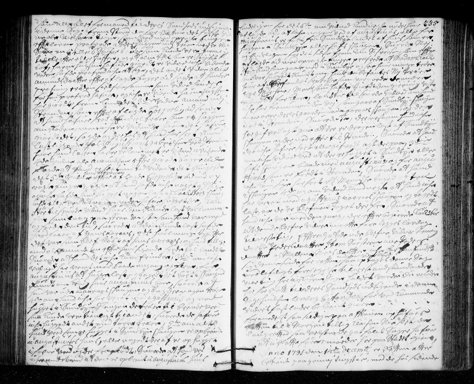 Lier, Røyken og Hurum sorenskriveri, SAKO/A-89/F/Fa/L0046: Tingbok, 1729-1733, s. 235
