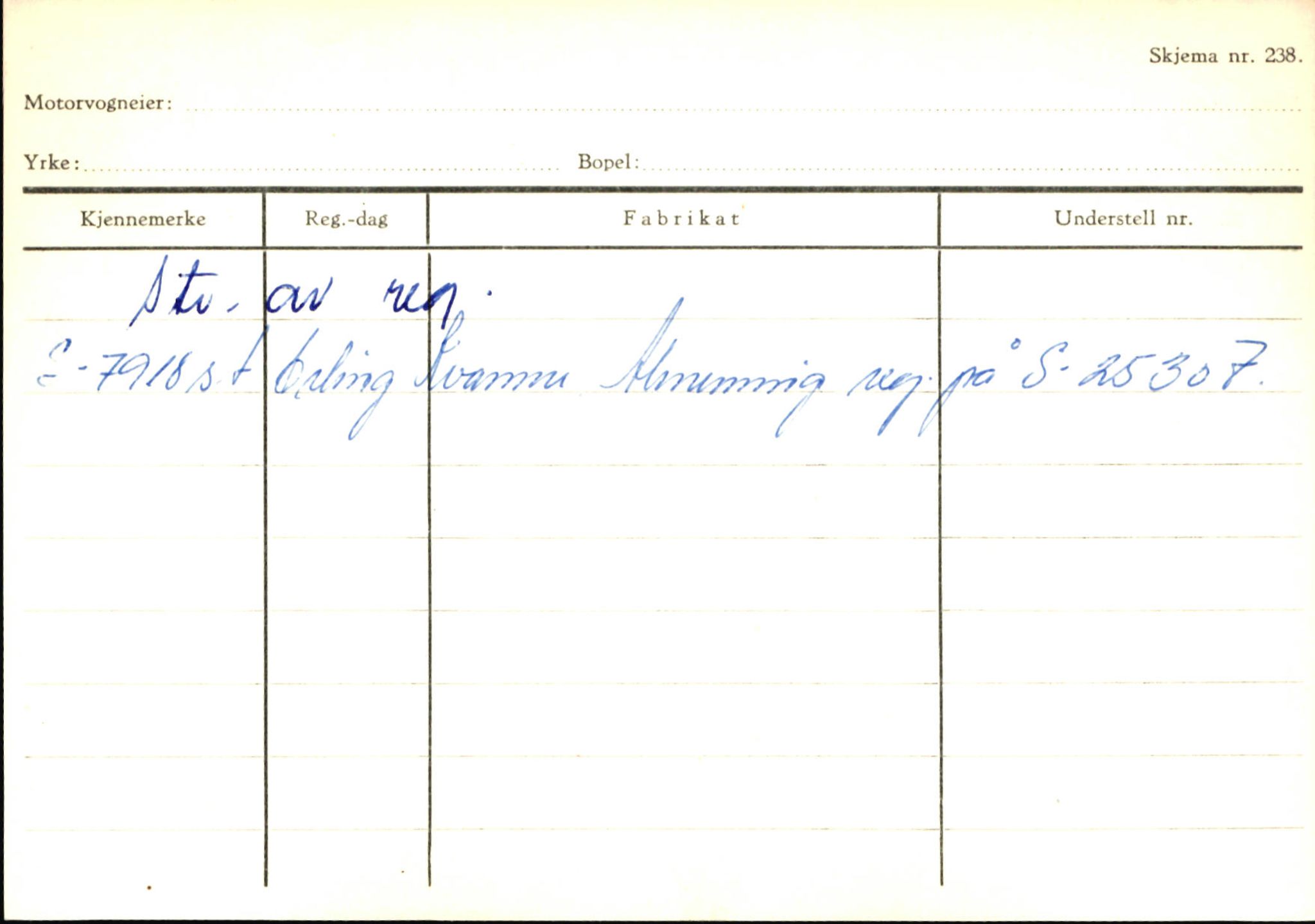 Statens vegvesen, Sogn og Fjordane vegkontor, AV/SAB-A-5301/4/F/L0145: Registerkort Vågsøy S-Å. Årdal I-P, 1945-1975, s. 132