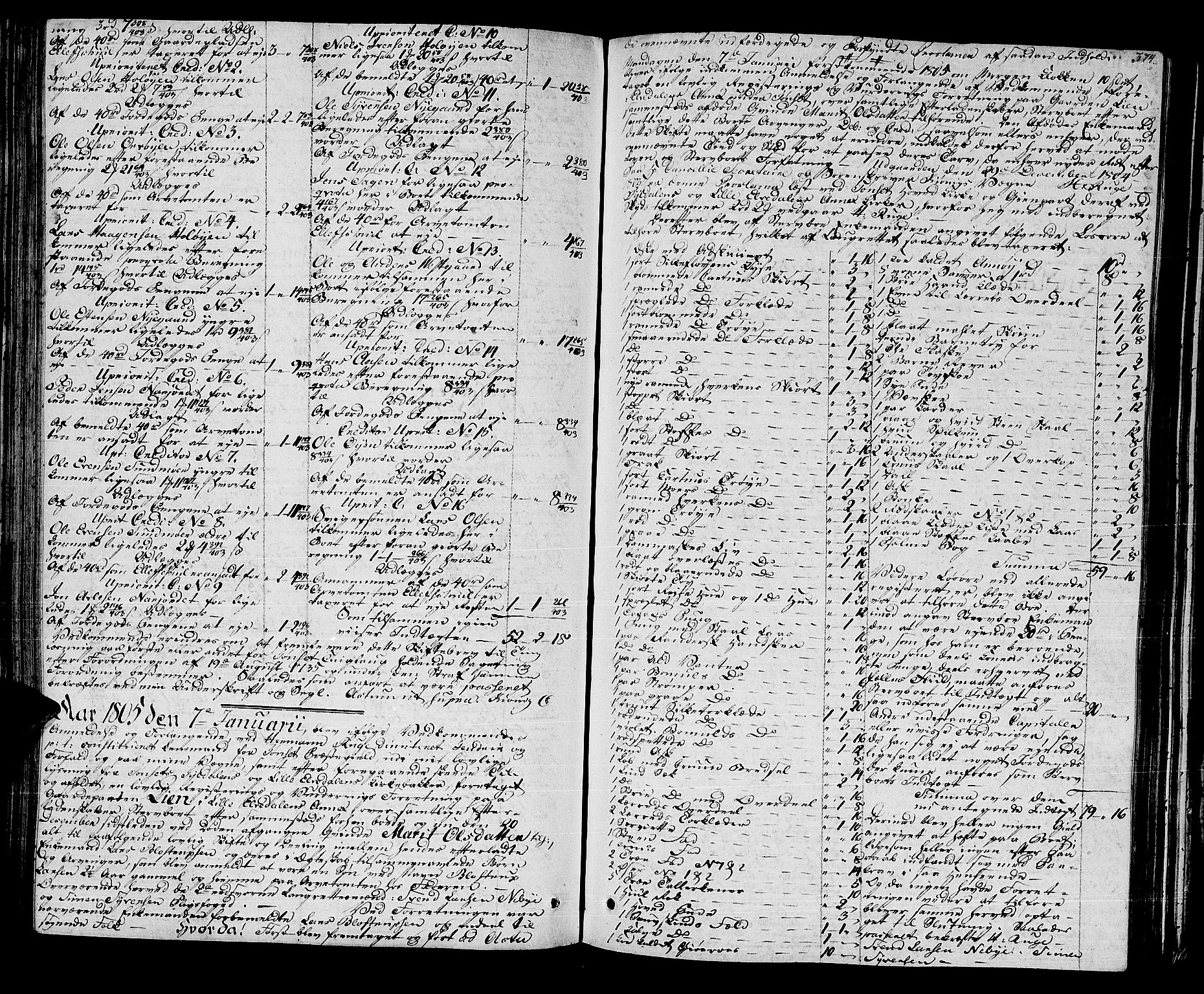 Østerdalen sorenskriveri, AV/SAH-TING-032/J/Ja/L0009: Skifteprotokoll, 1803-1806, s. 373b-374a