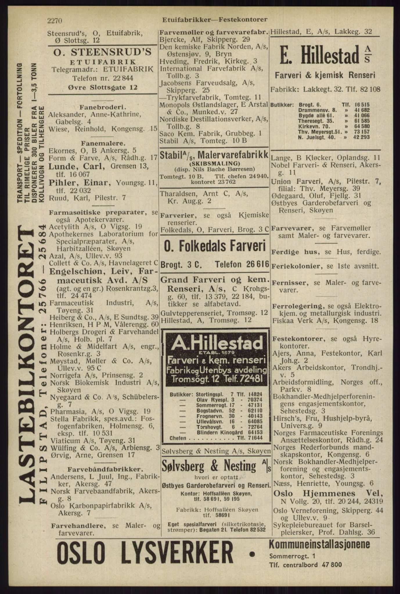 Kristiania/Oslo adressebok, PUBL/-, 1934, s. 2270