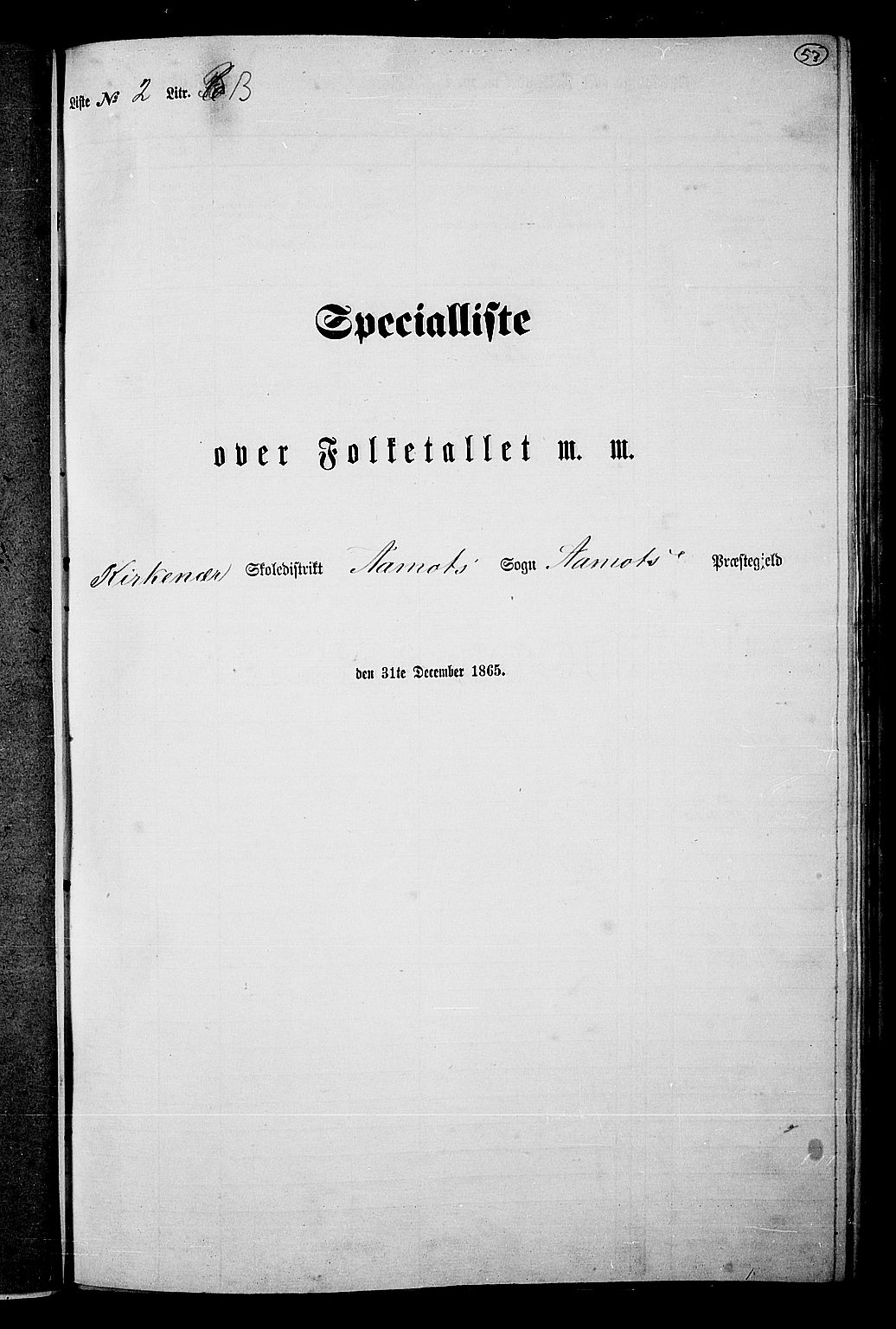 RA, Folketelling 1865 for 0429P Åmot prestegjeld, 1865, s. 50
