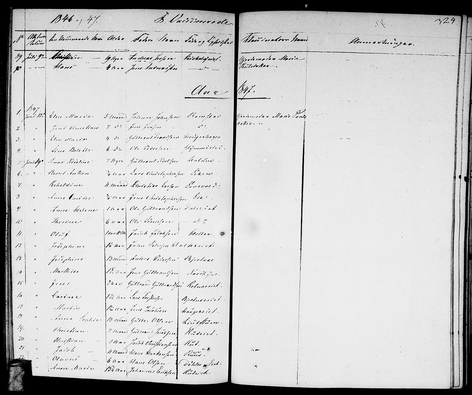 Nittedal prestekontor Kirkebøker, AV/SAO-A-10365a/F/Fa/L0004: Ministerialbok nr. I 4, 1836-1849, s. 324