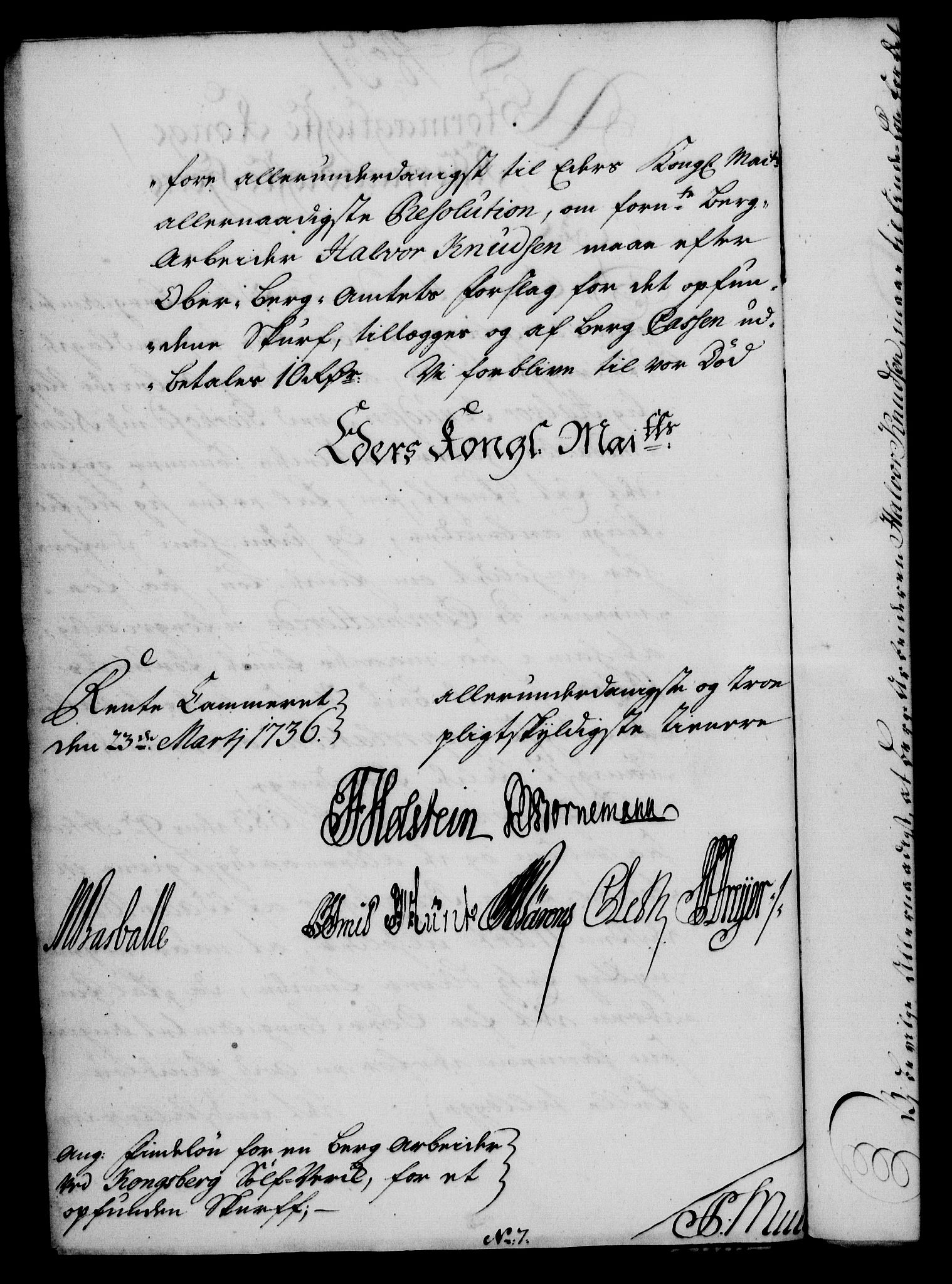 Rentekammeret, Kammerkanselliet, RA/EA-3111/G/Gf/Gfa/L0019: Norsk relasjons- og resolusjonsprotokoll (merket RK 52.19), 1736, s. 210