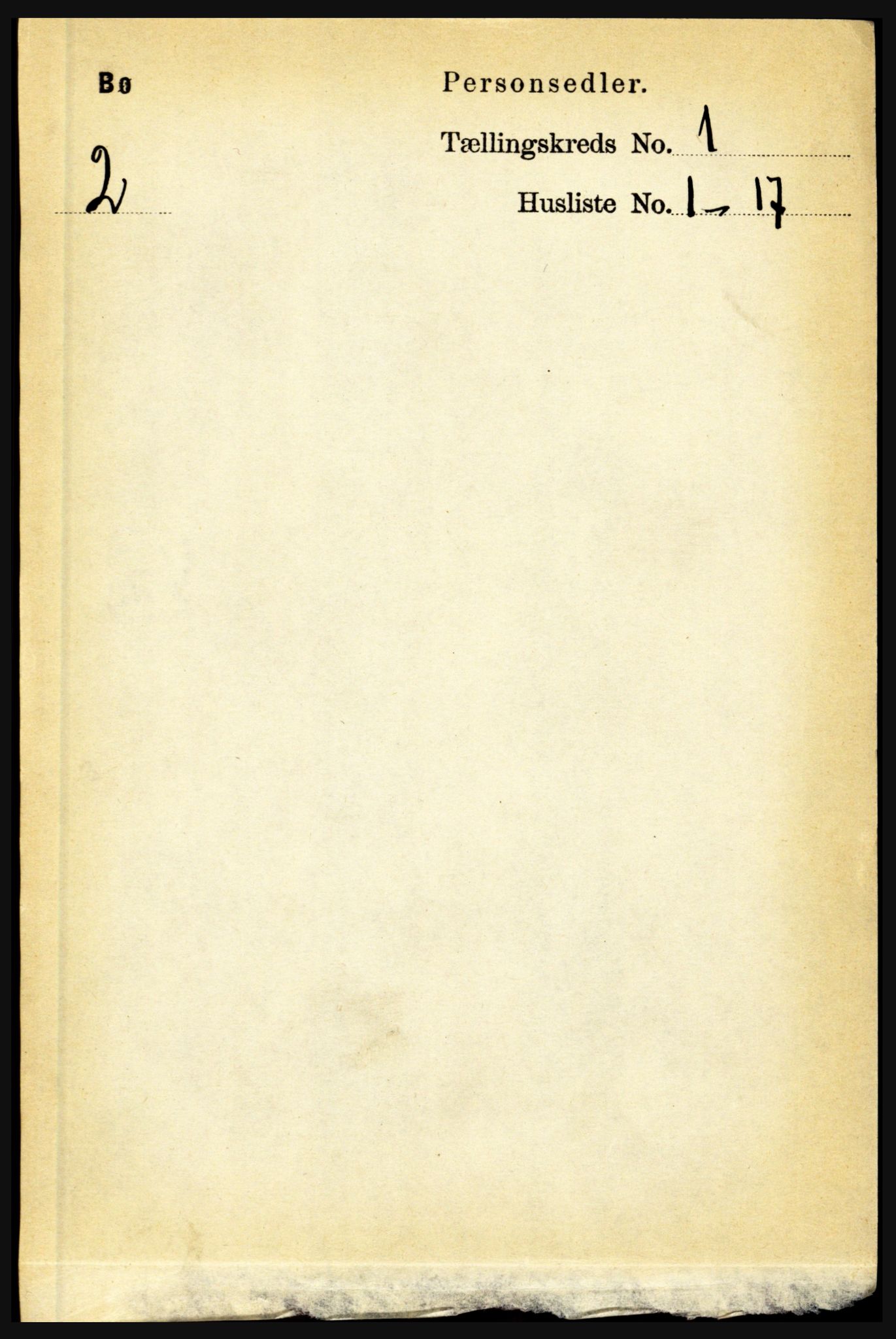 RA, Folketelling 1891 for 1867 Bø herred, 1891, s. 93