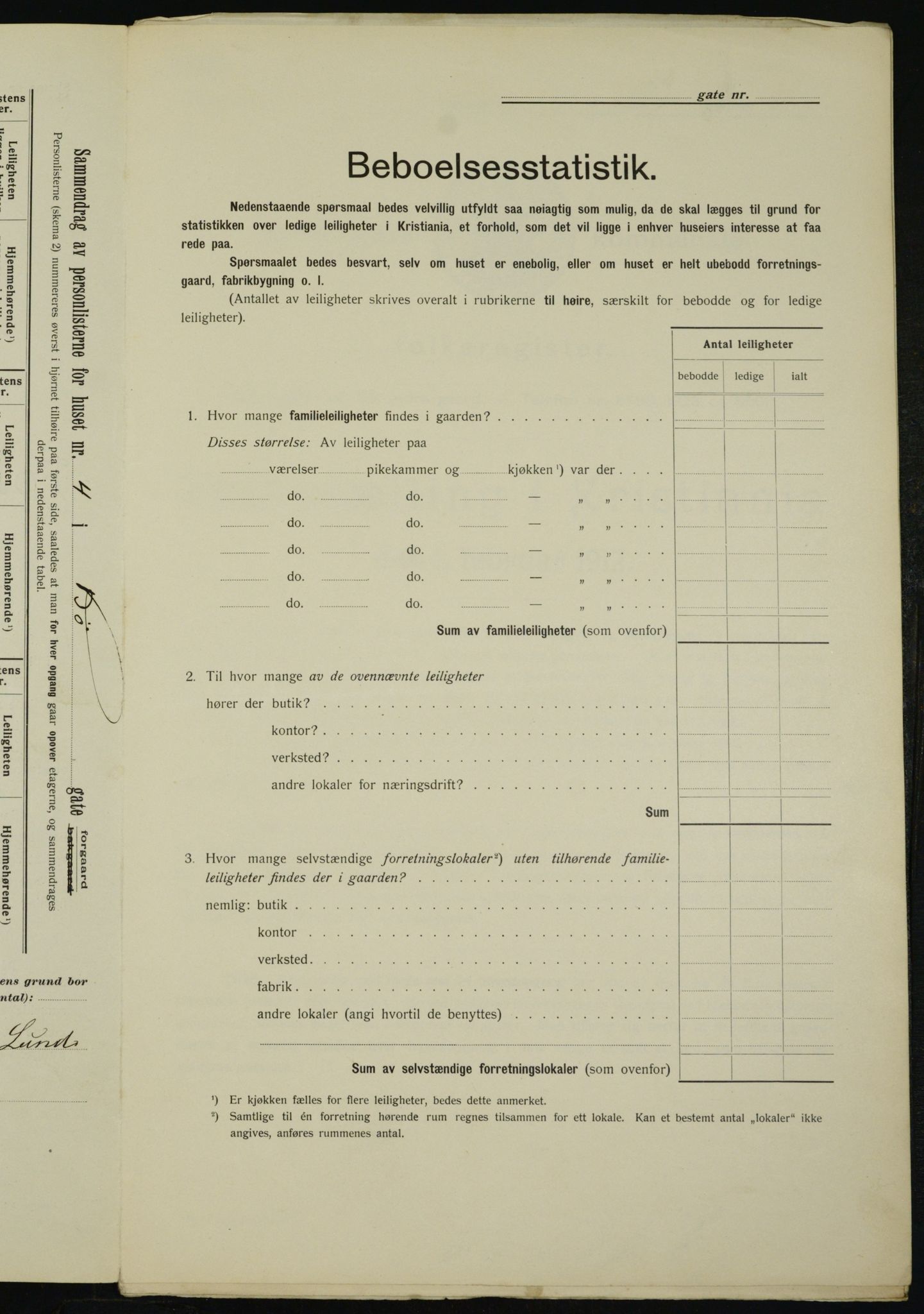 OBA, Kommunal folketelling 1.2.1912 for Kristiania, 1912, s. 10999