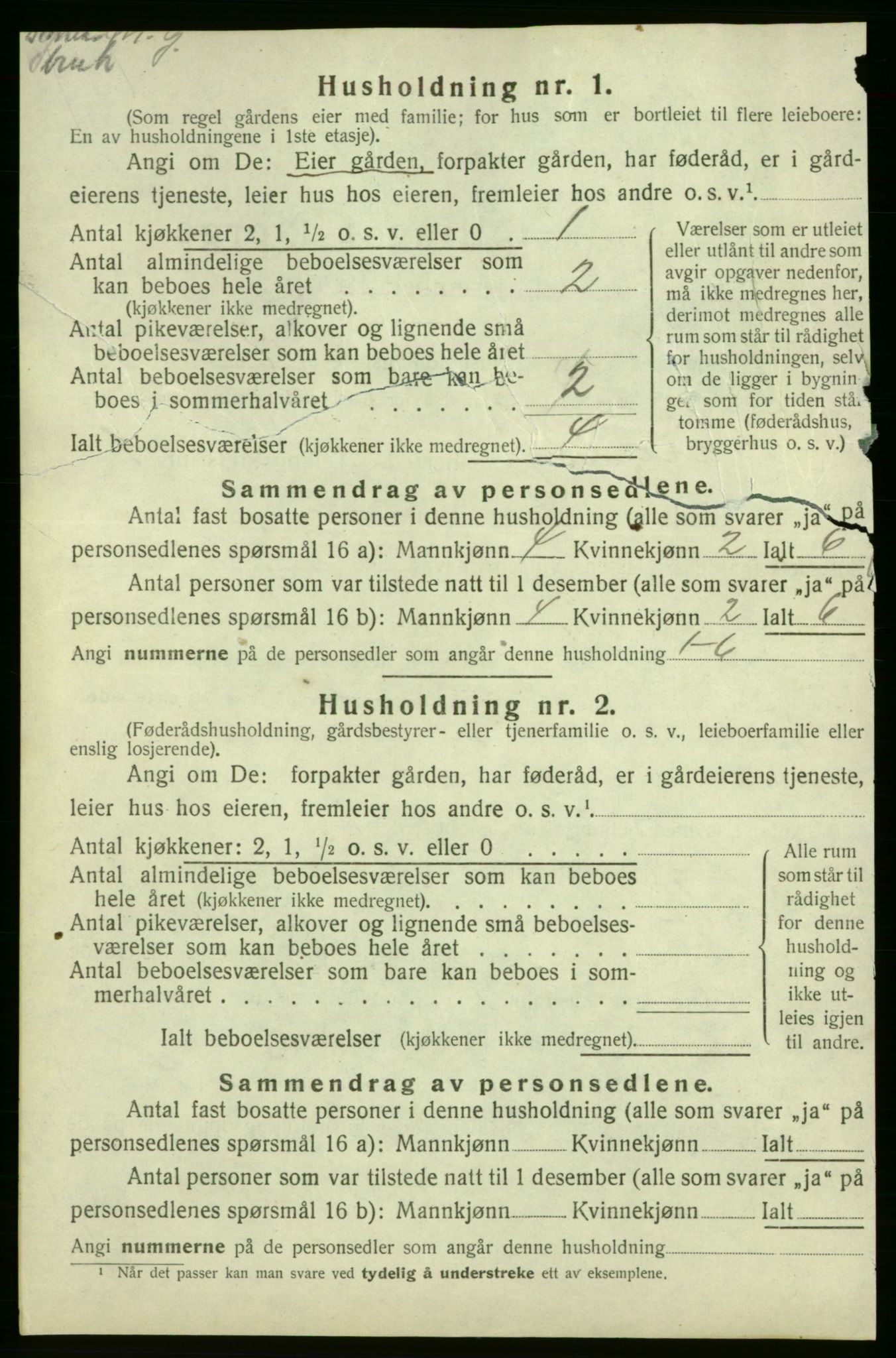 SAB, Folketelling 1920 for 1225 Varaldsøy herred, 1920, s. 53