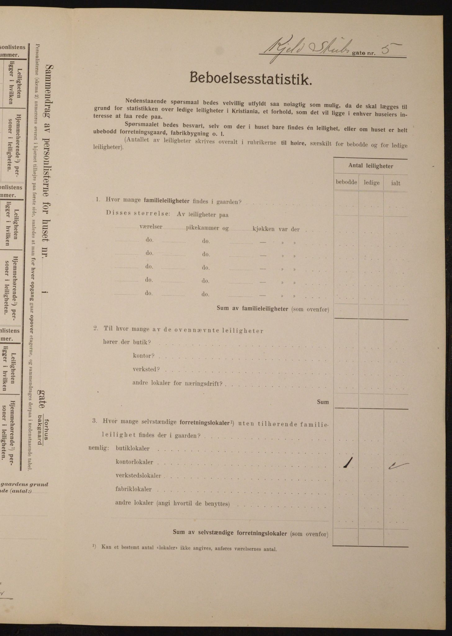 OBA, Kommunal folketelling 1.2.1910 for Kristiania, 1910, s. 49835