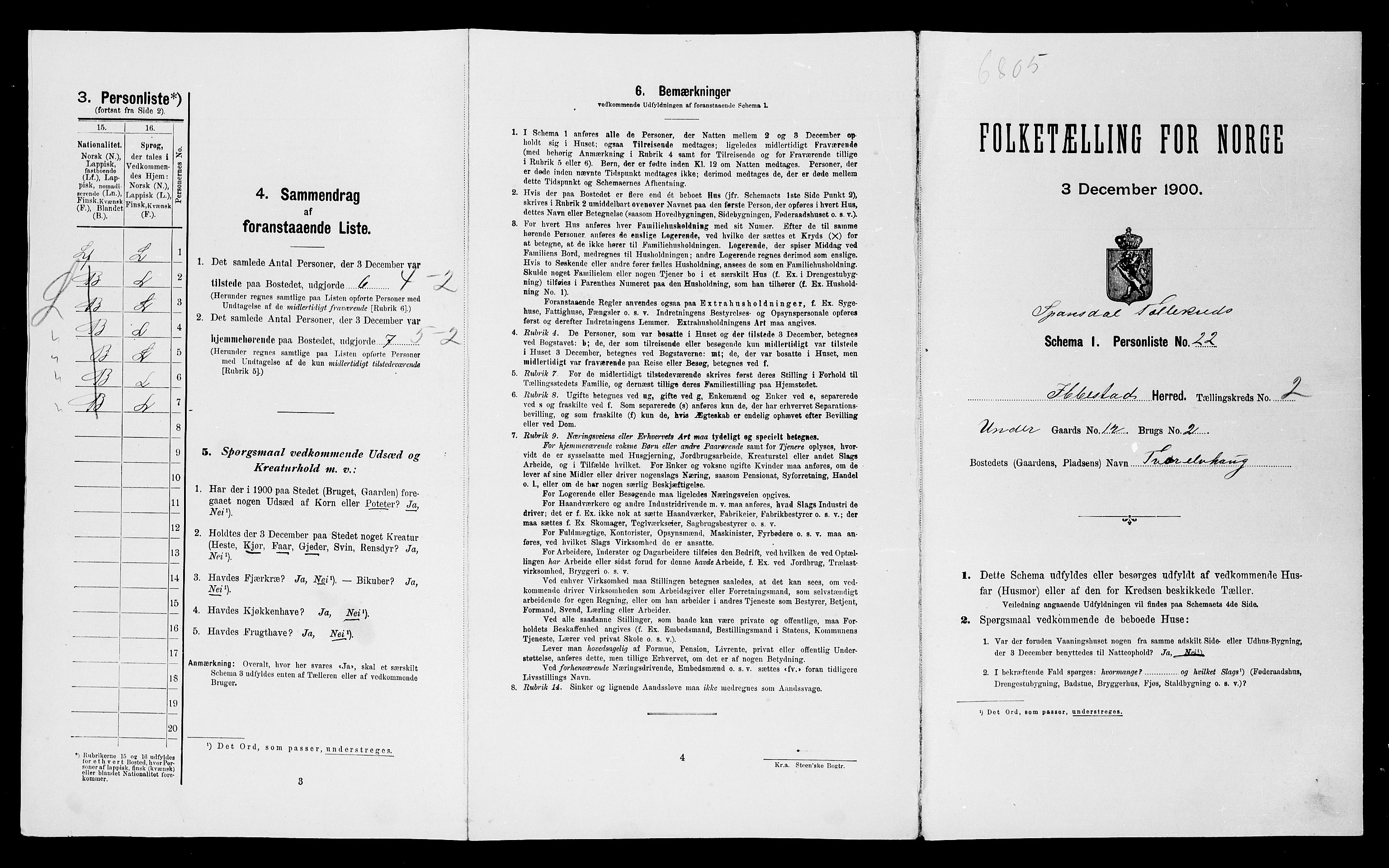 SATØ, Folketelling 1900 for 1917 Ibestad herred, 1900, s. 395
