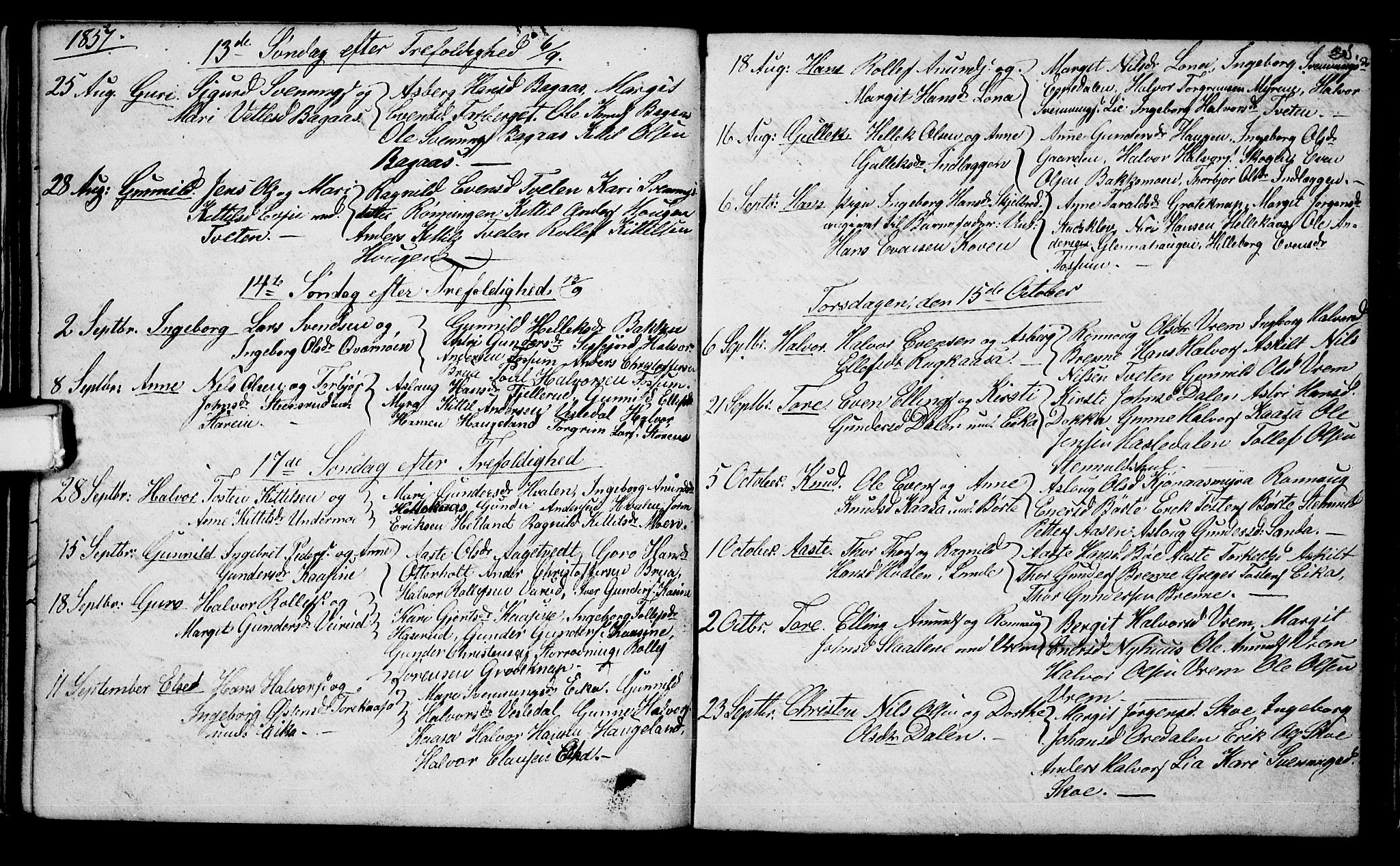 Bø kirkebøker, AV/SAKO-A-257/G/Ga/L0002: Klokkerbok nr. 2, 1853-1866, s. 25