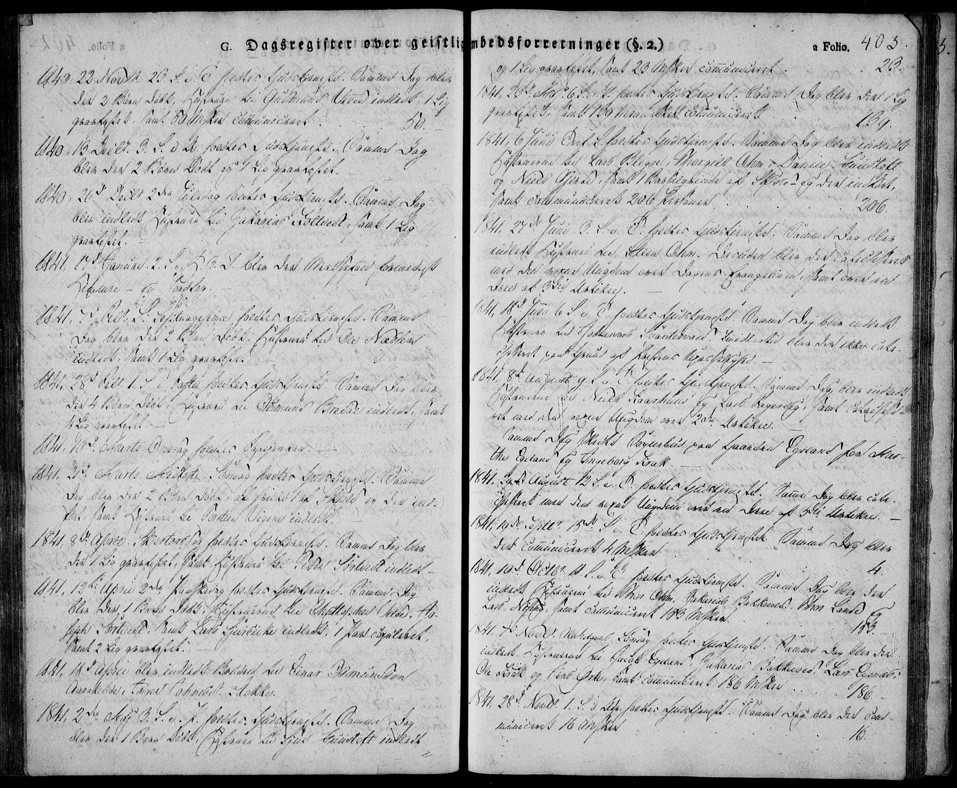 Skjold sokneprestkontor, SAST/A-101847/H/Ha/Haa/L0005: Ministerialbok nr. A 5, 1830-1856, s. 403