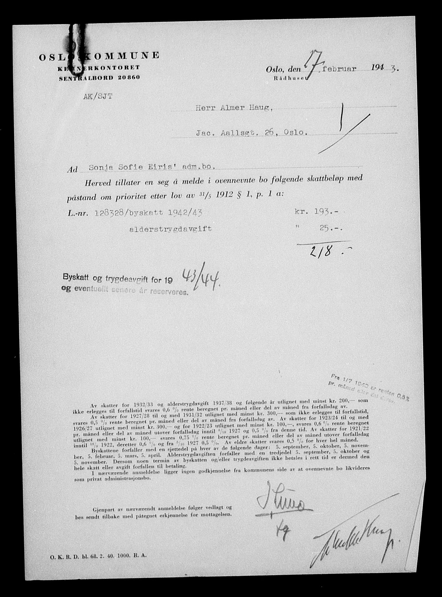 Justisdepartementet, Tilbakeføringskontoret for inndratte formuer, AV/RA-S-1564/H/Hc/Hcc/L0932: --, 1945-1947, s. 610