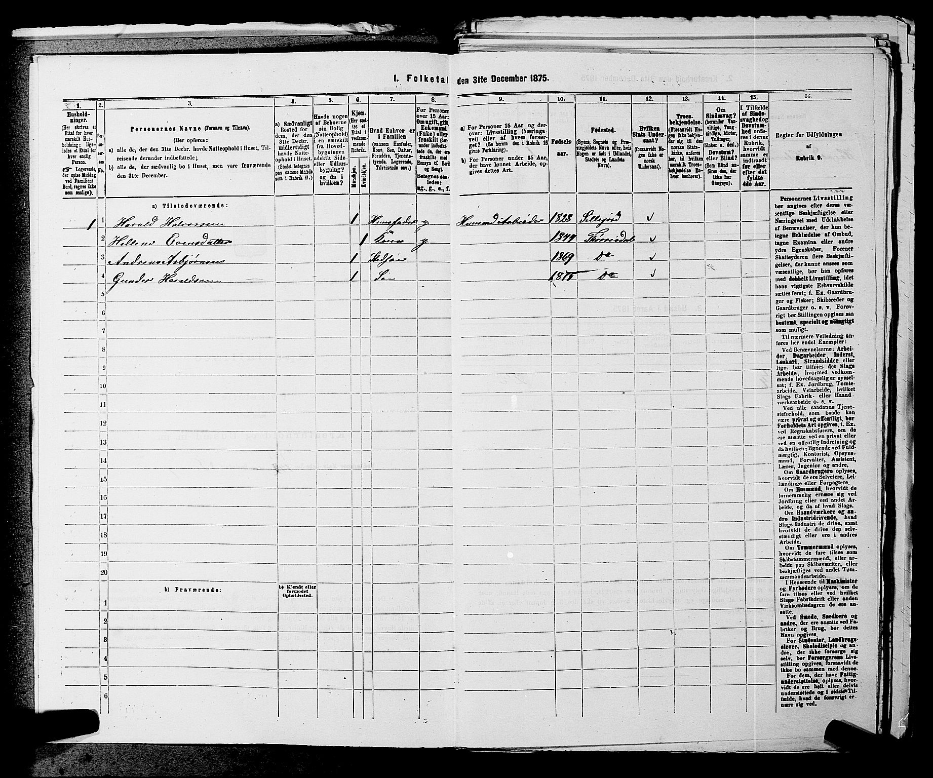 SAKO, Folketelling 1875 for 0817P Drangedal prestegjeld, 1875, s. 1008